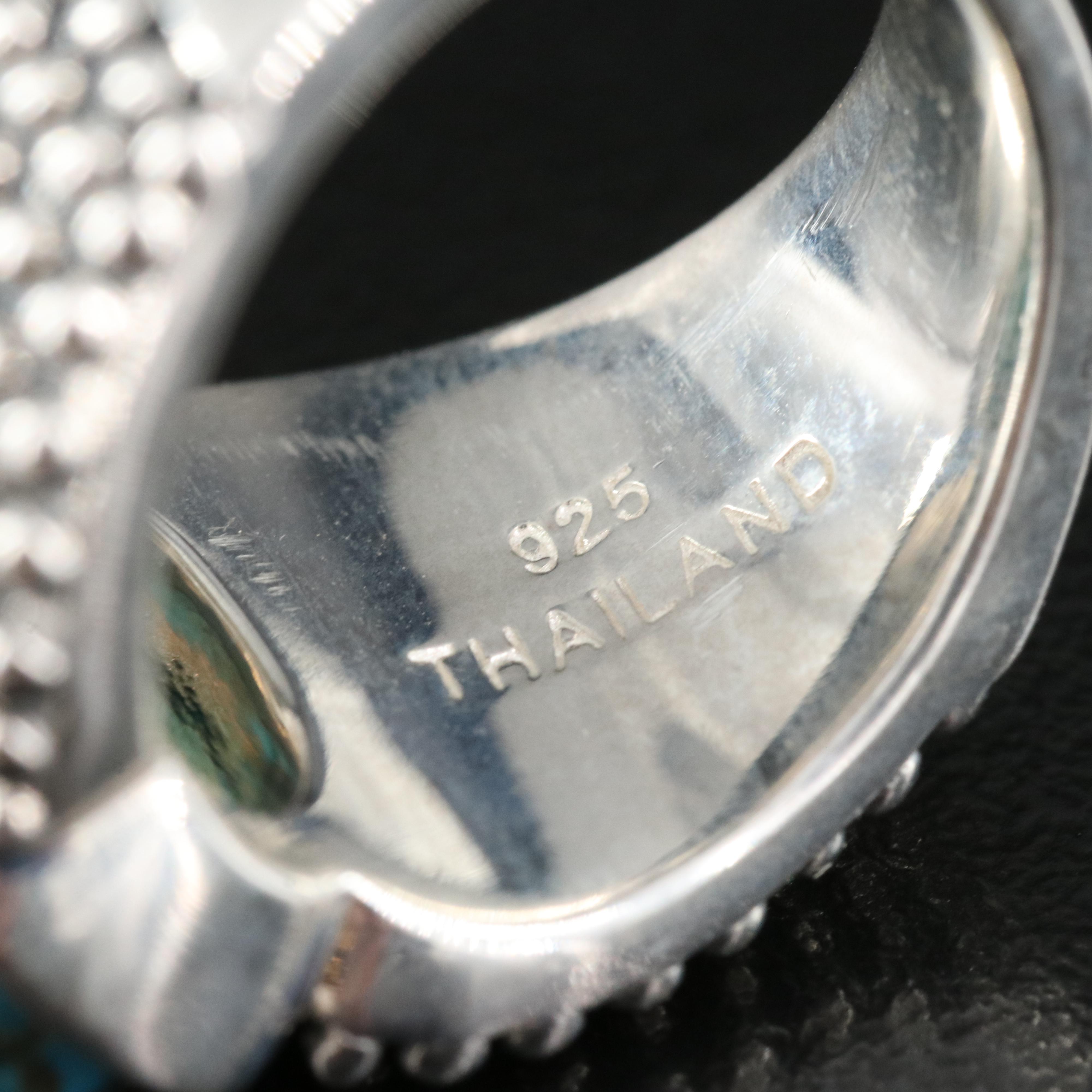 Michael Dawkins Sterling Turquoise Ring