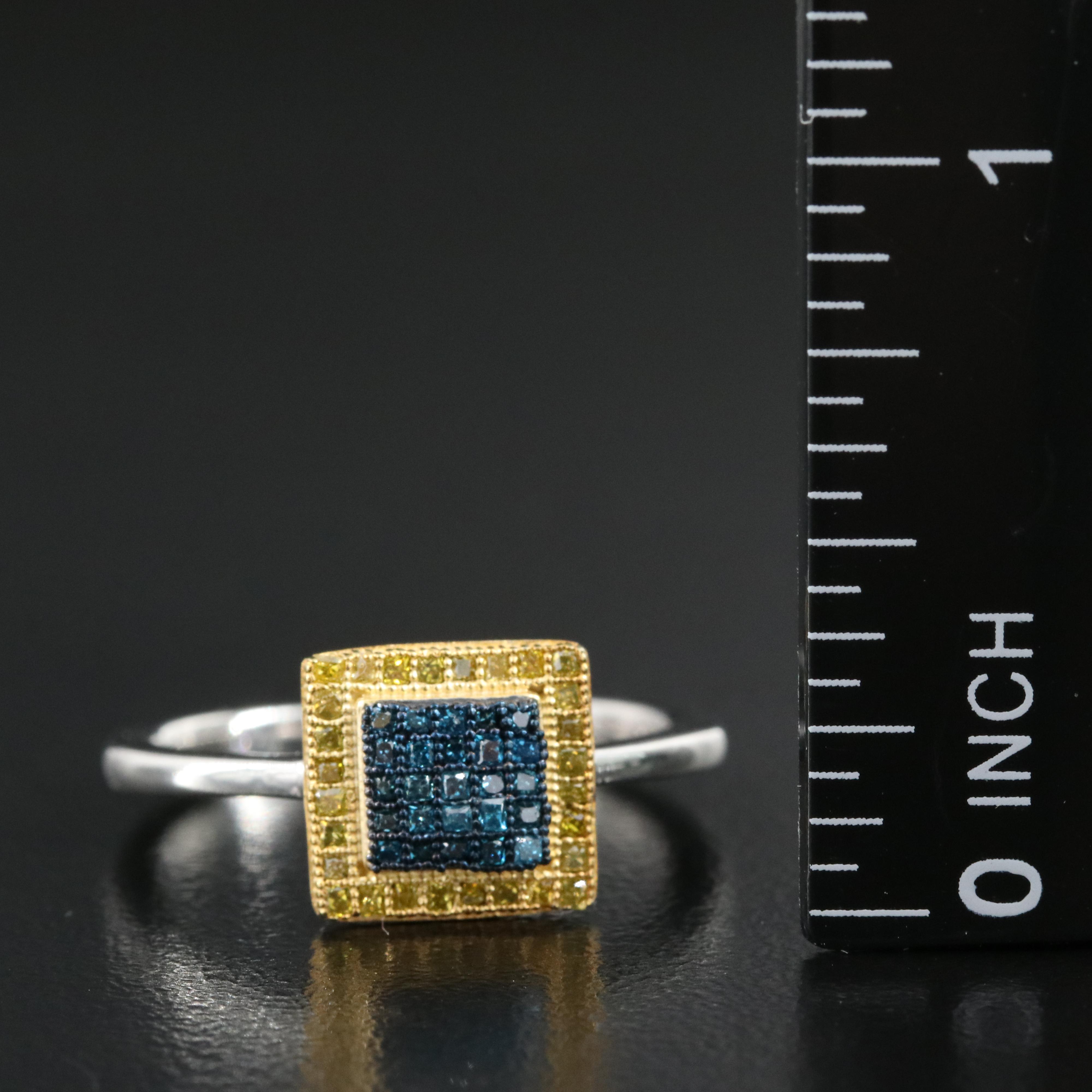 Sterling Diamond Ring