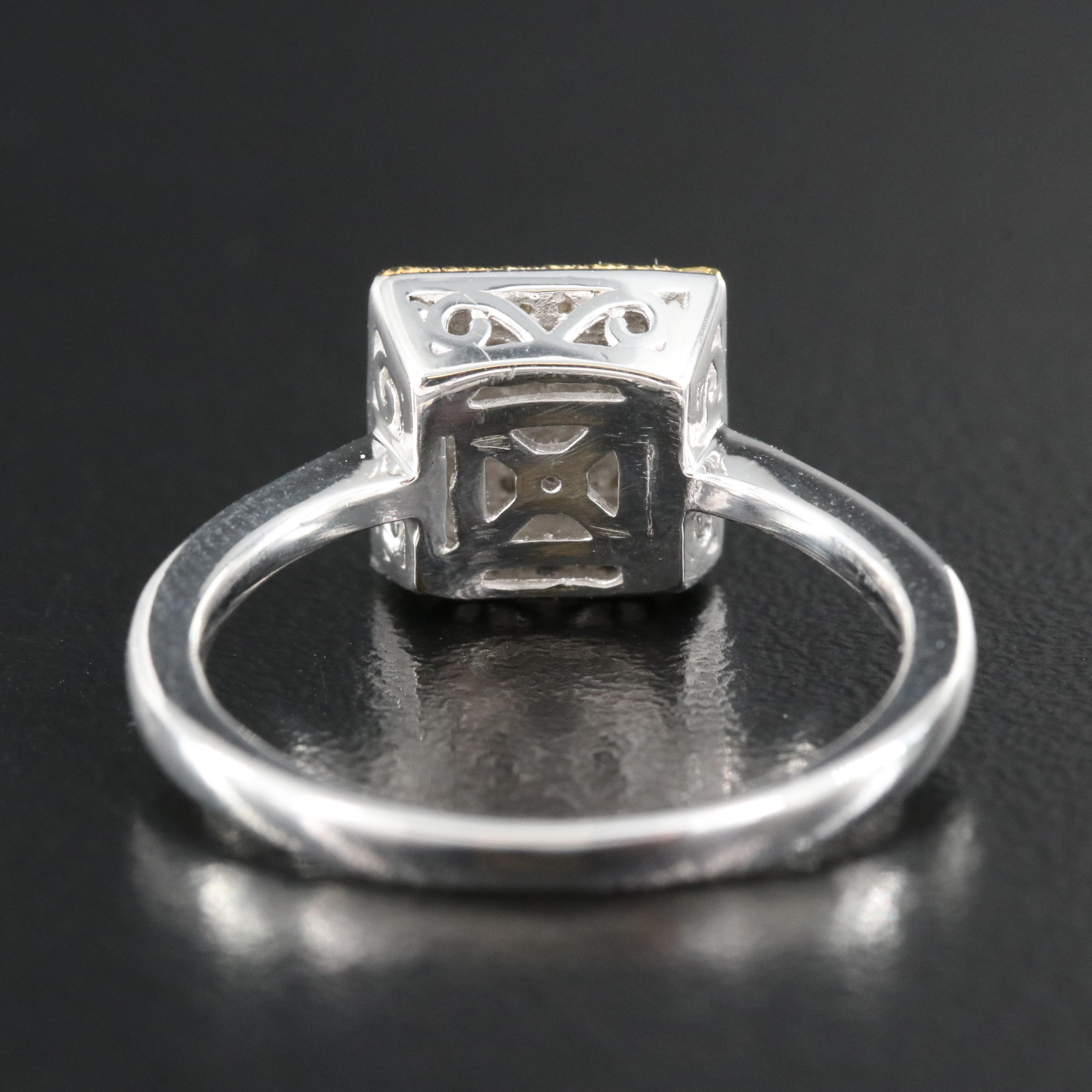 Sterling Diamond Ring