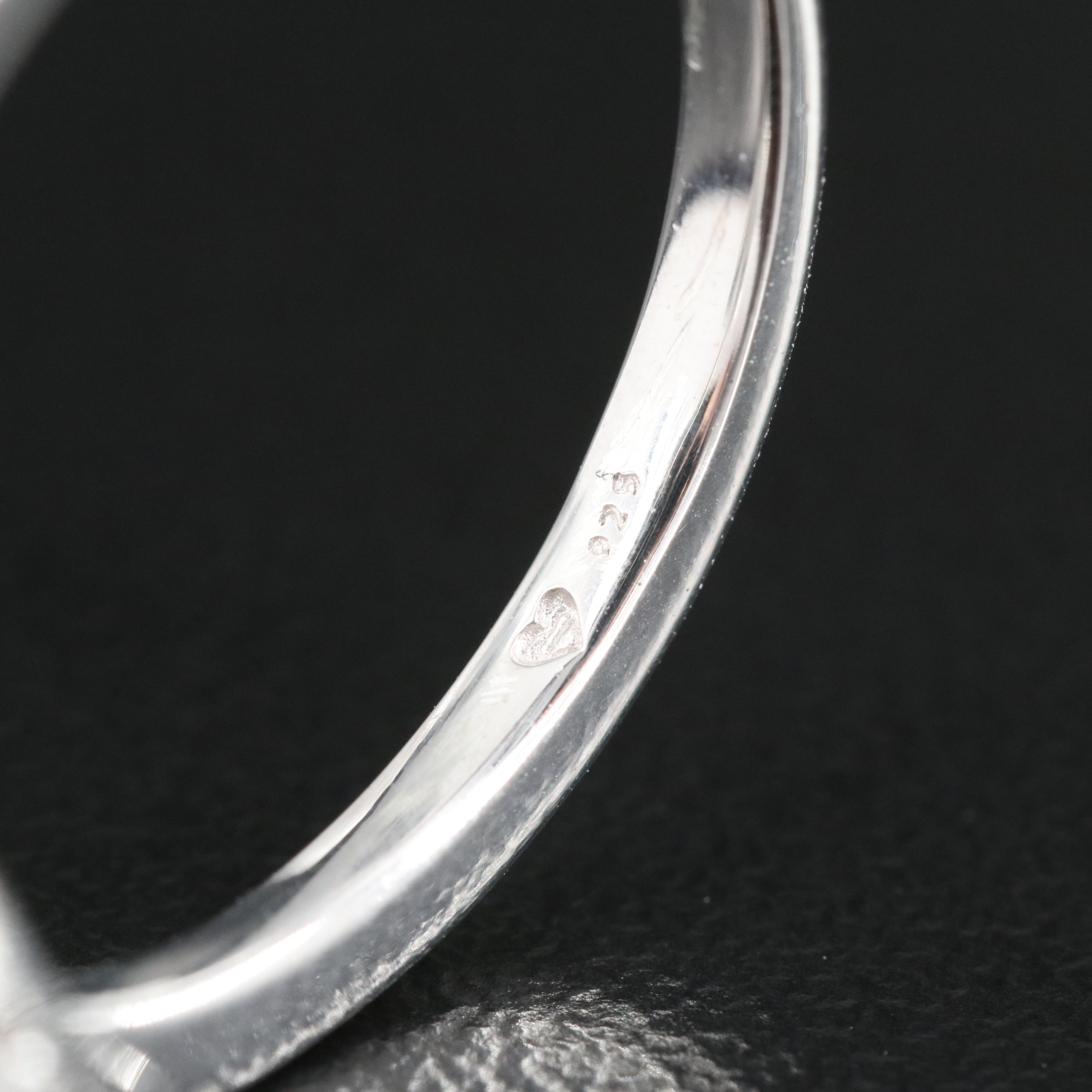 Sterling Diamond Ring