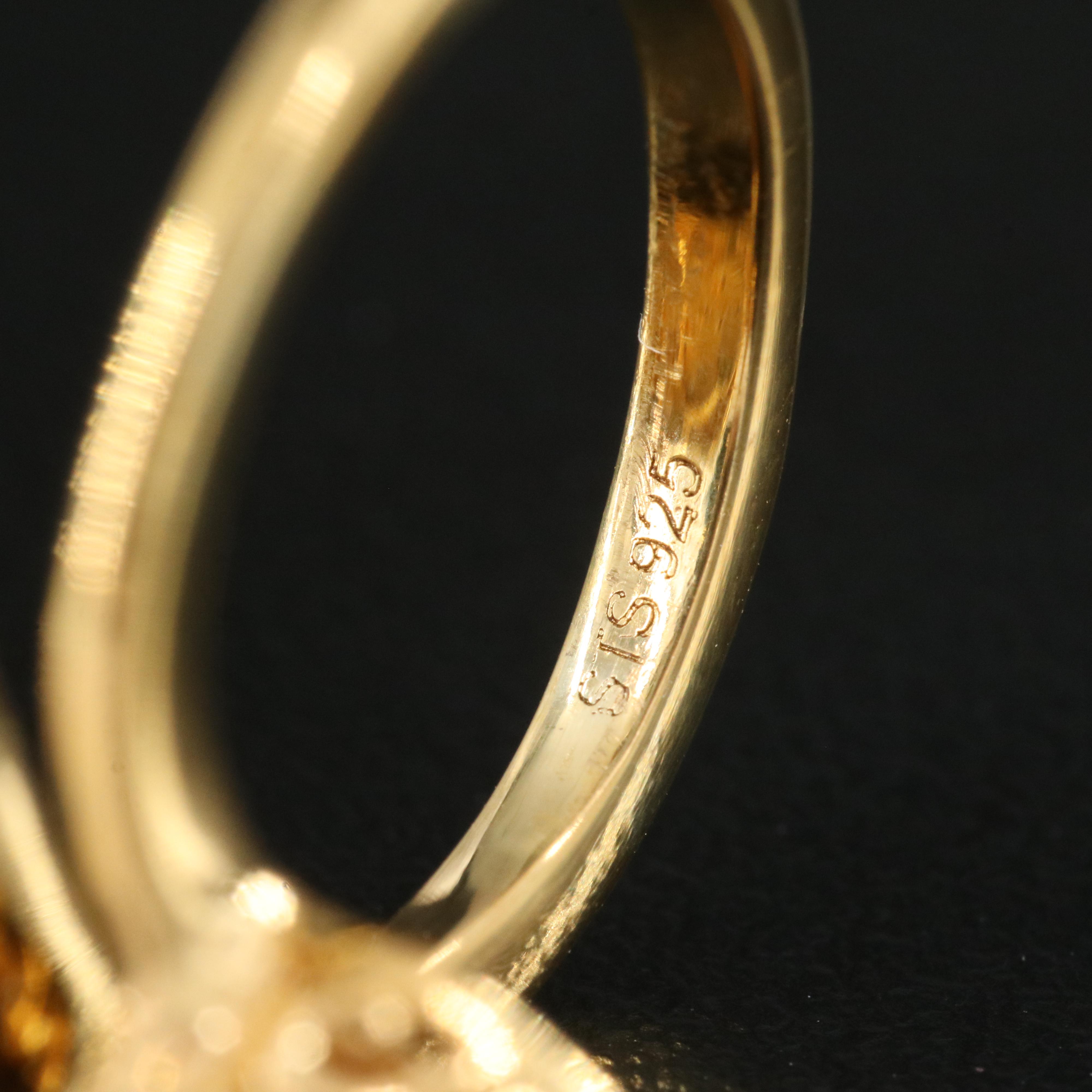 Sterling Garnet and Topaz Shield Ring