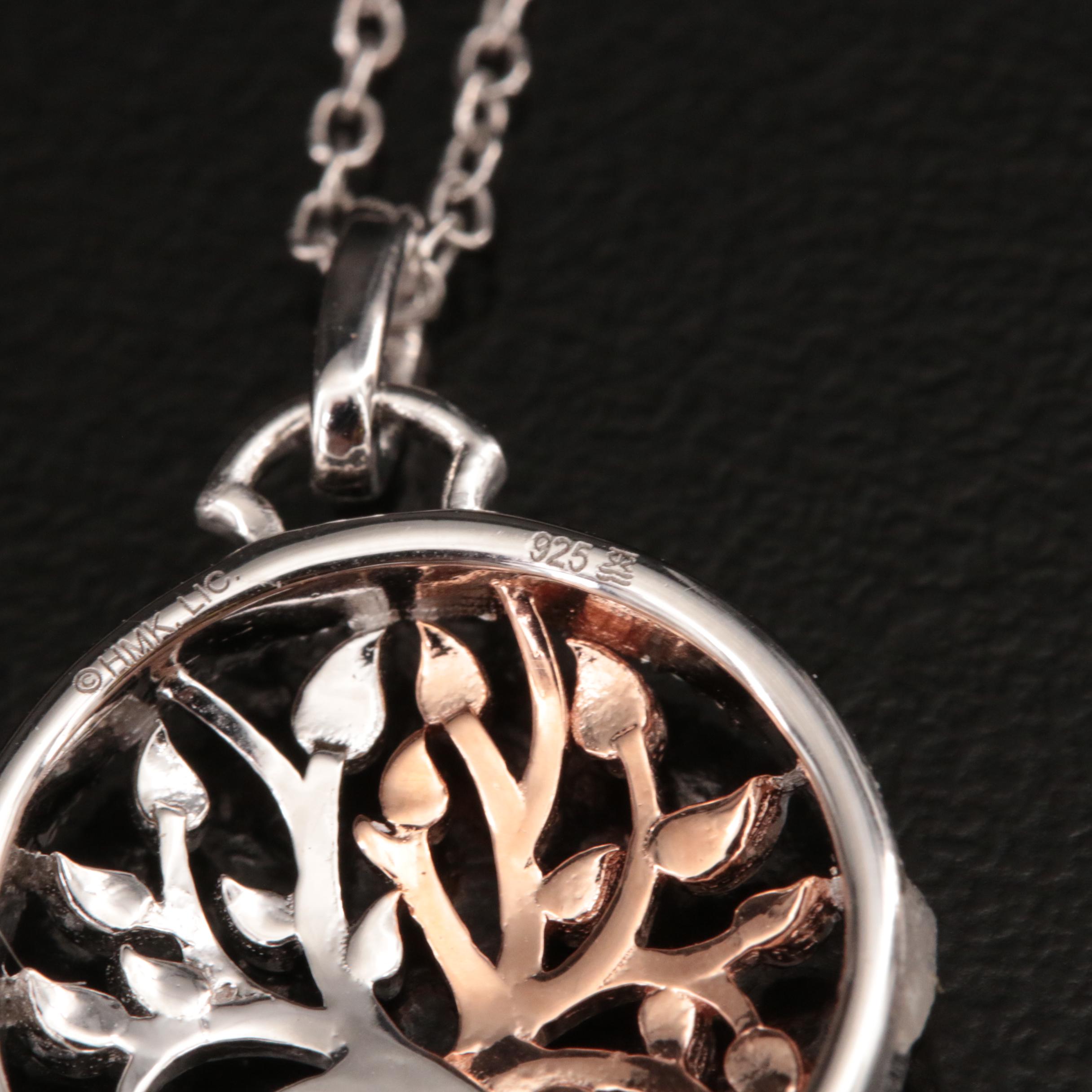 Hallmark Sterling Diamond Tree of Life Pendant Necklace