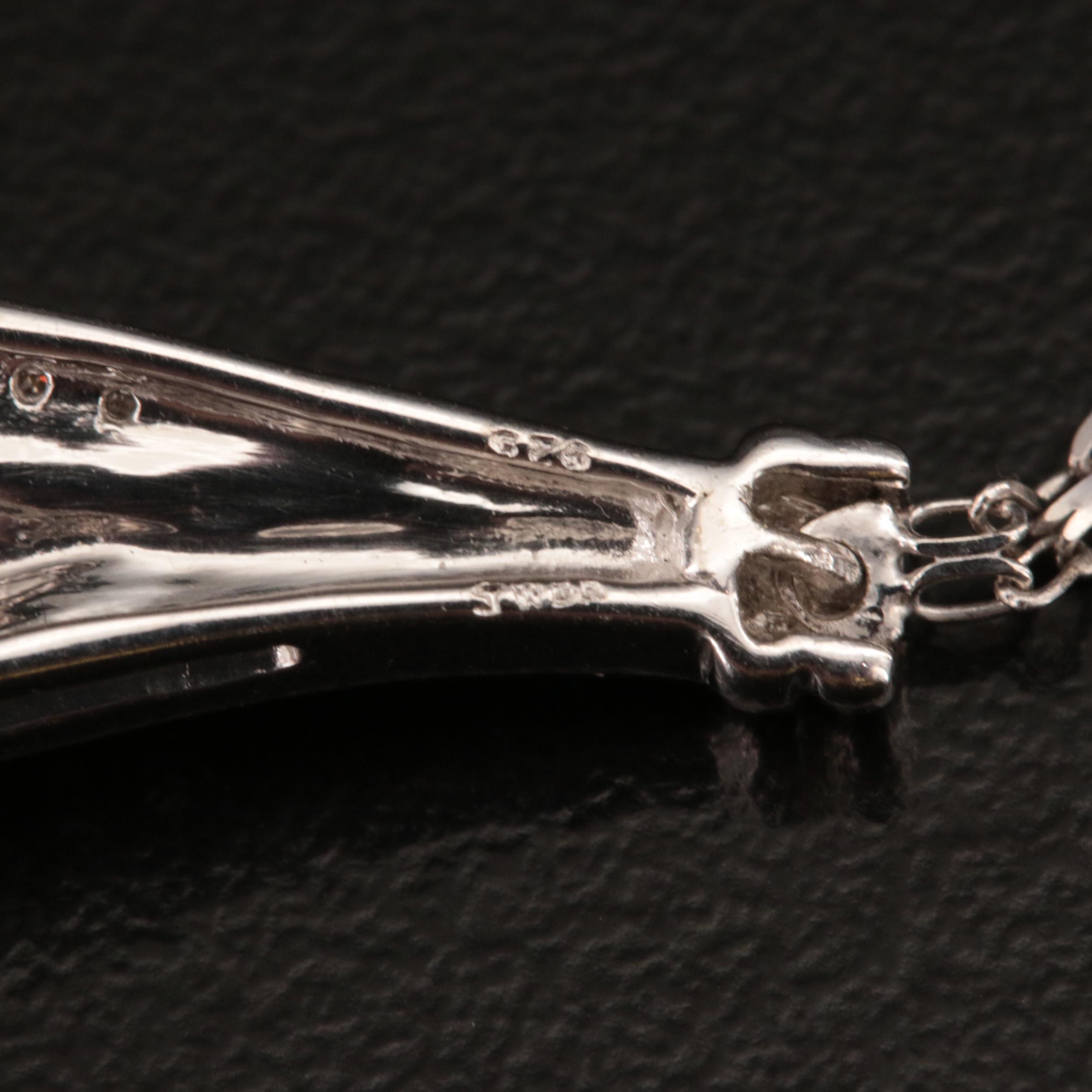 Sterling Diamond Necklace