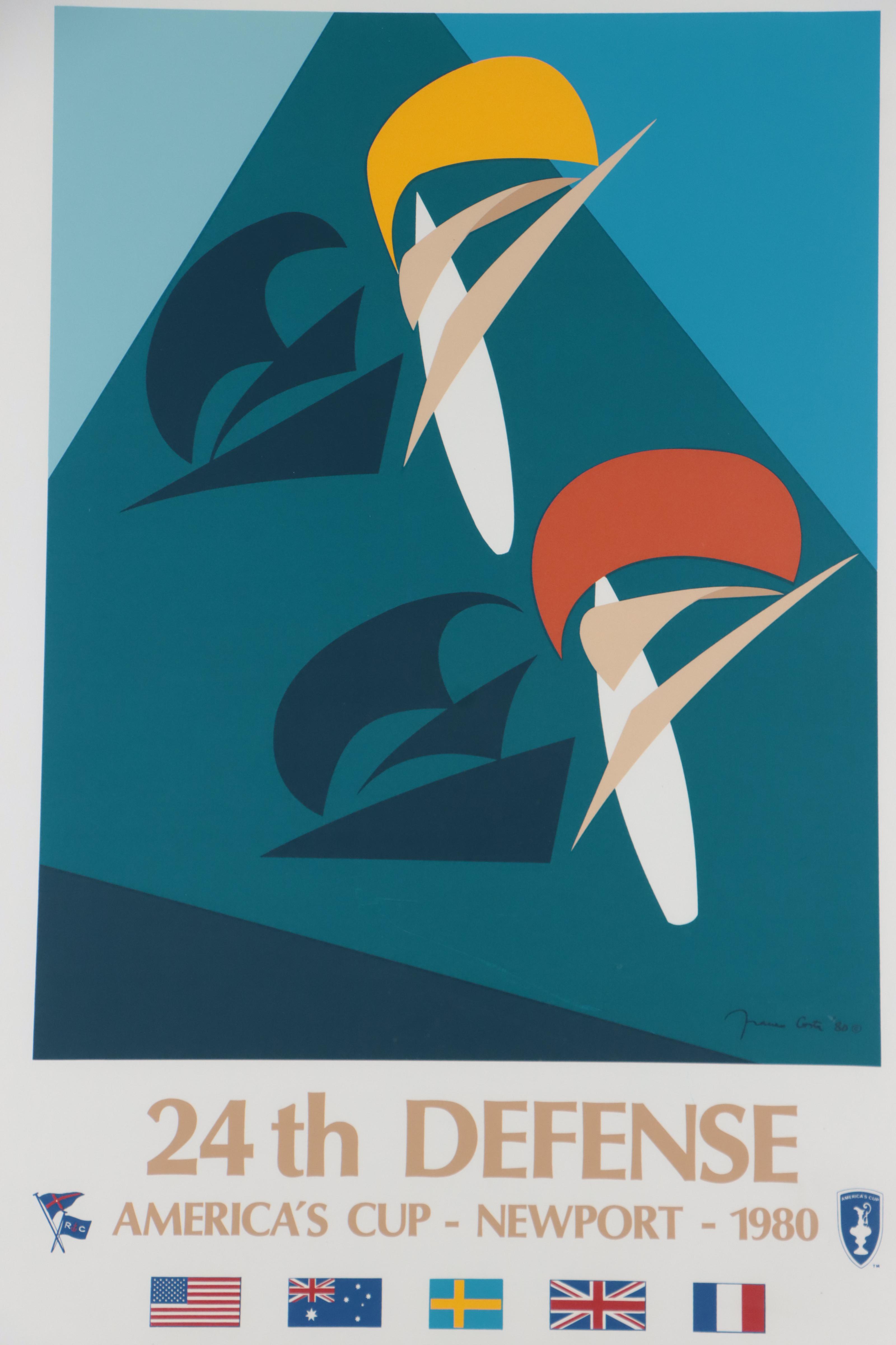 Frances Costa Serigraph Poster "24th Defense," 1980