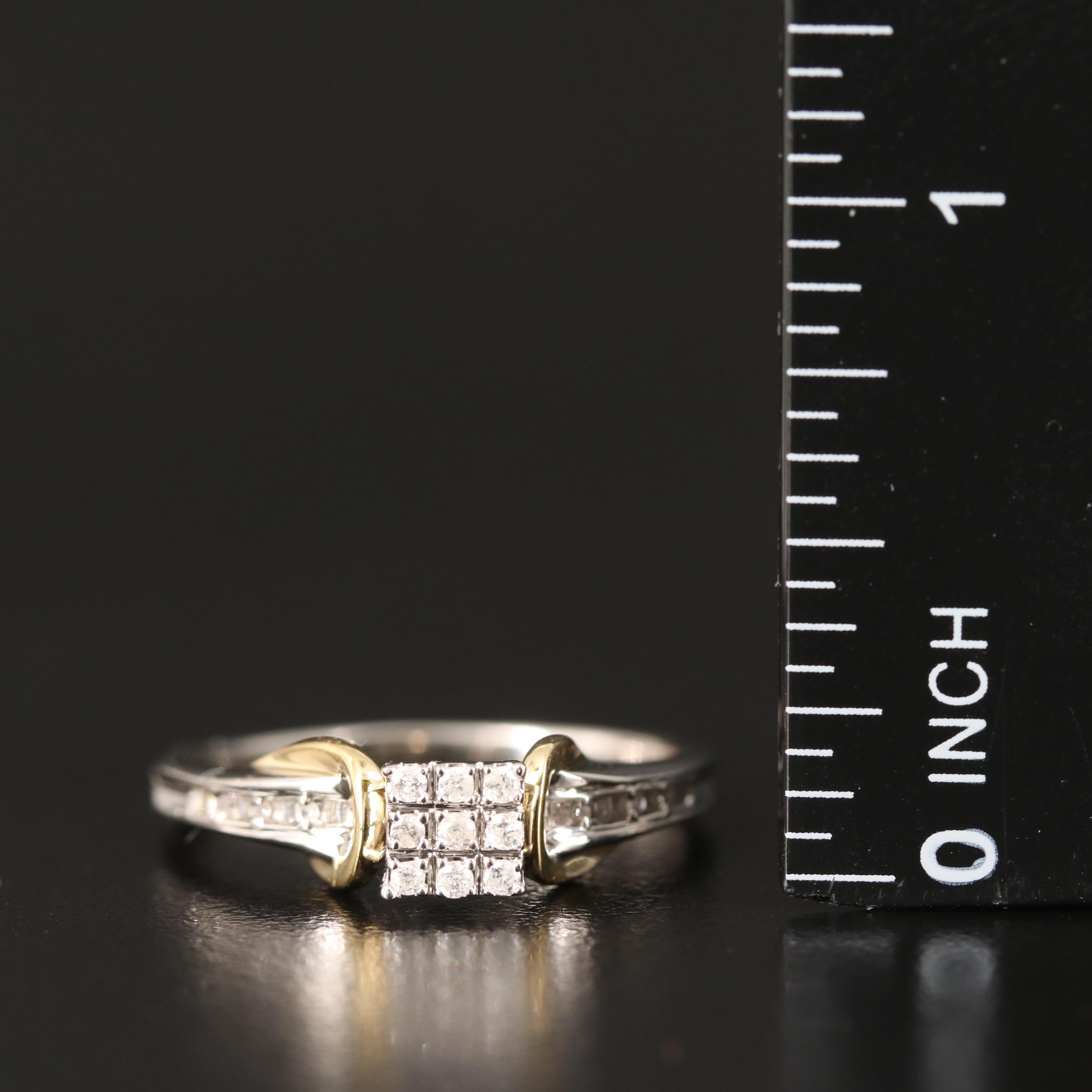 Sterling Diamond Ring