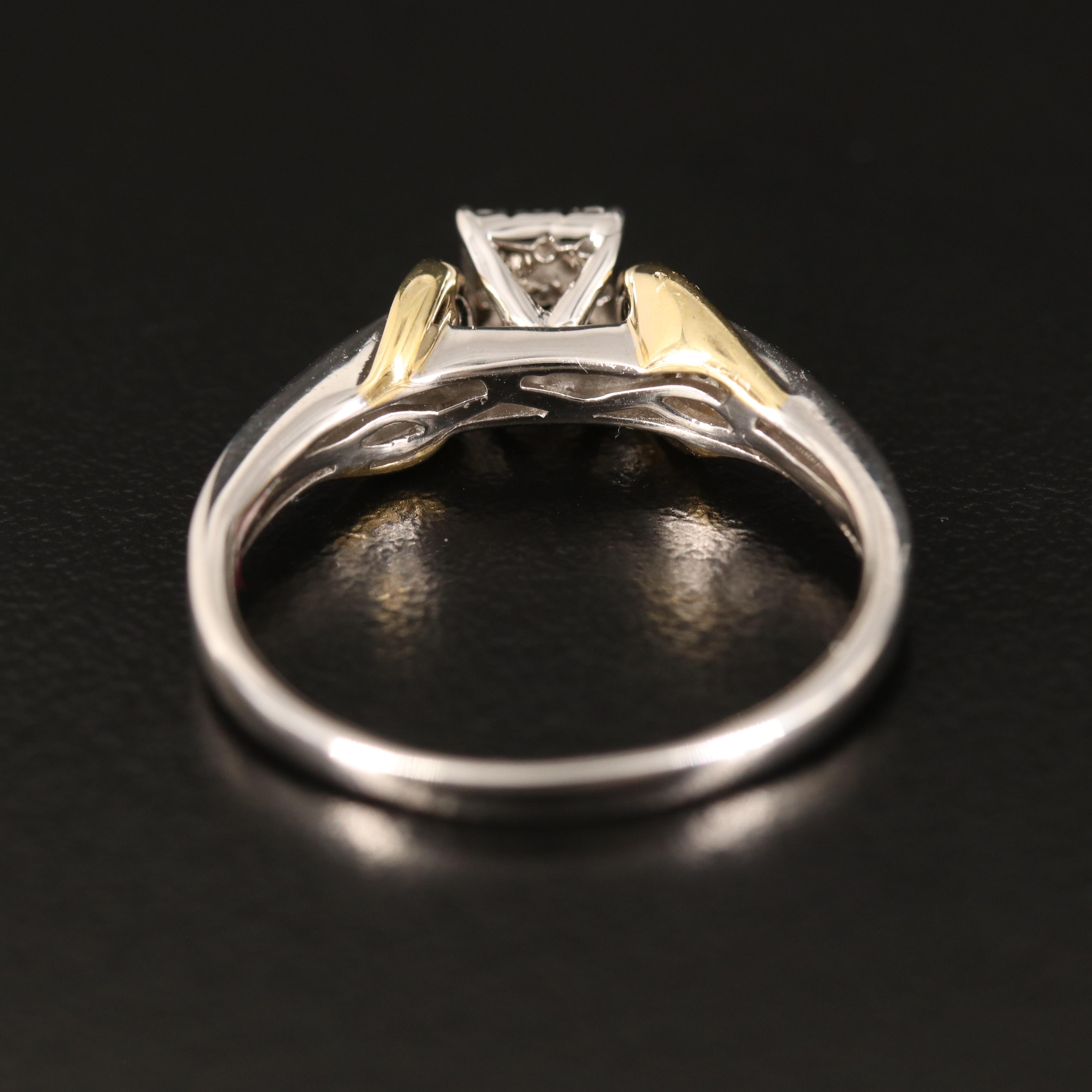 Sterling Diamond Ring