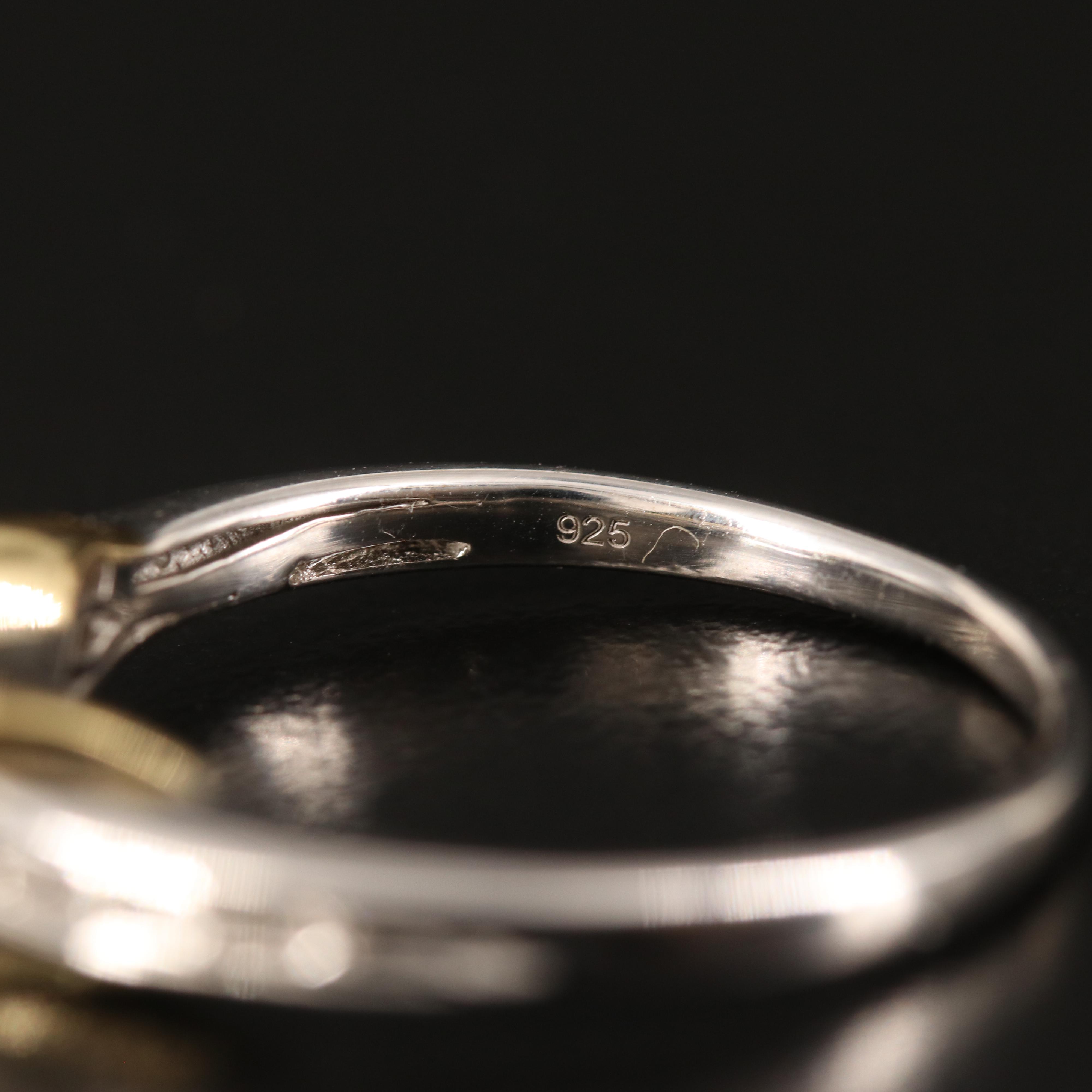 Sterling Diamond Ring