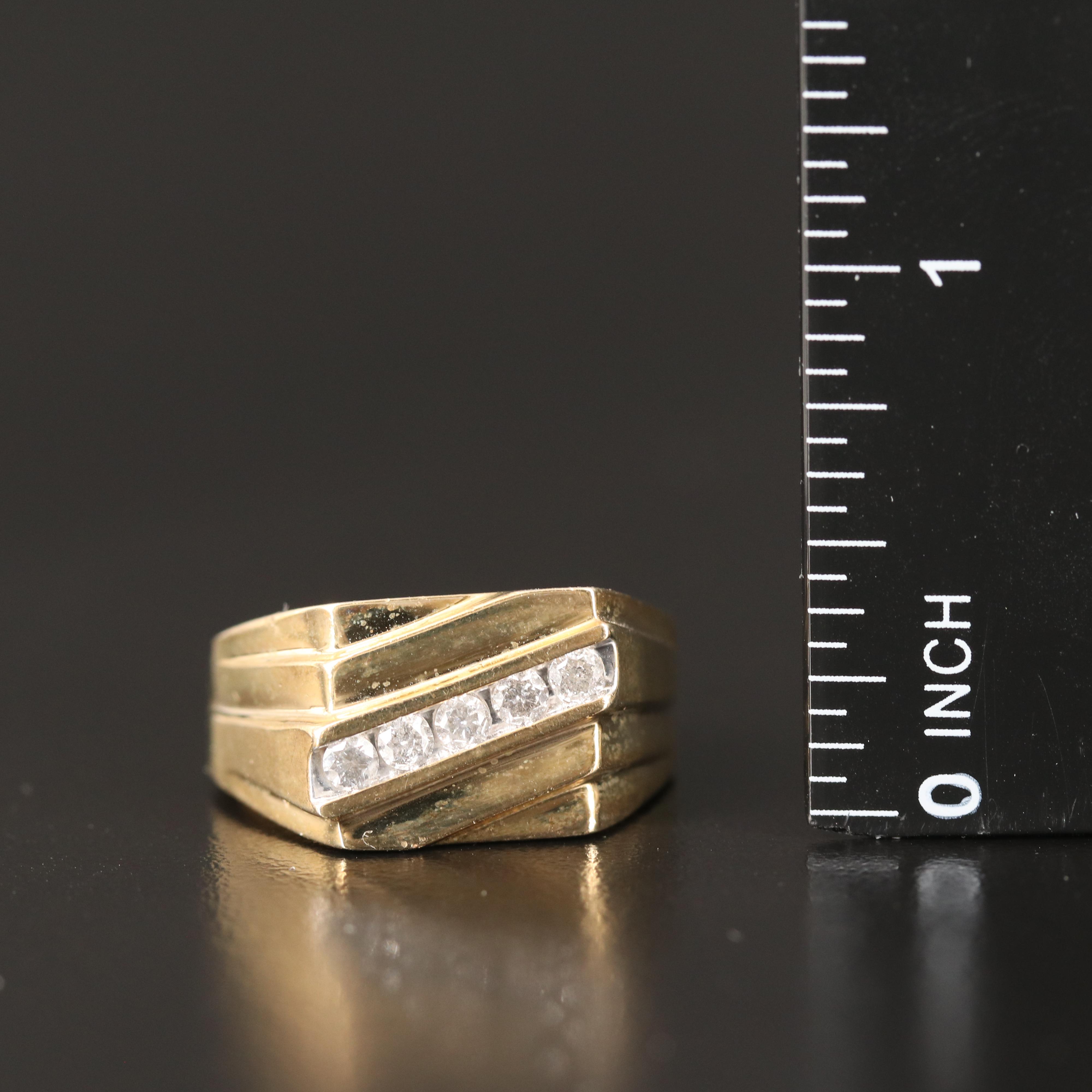 Sterling Diamond Ring