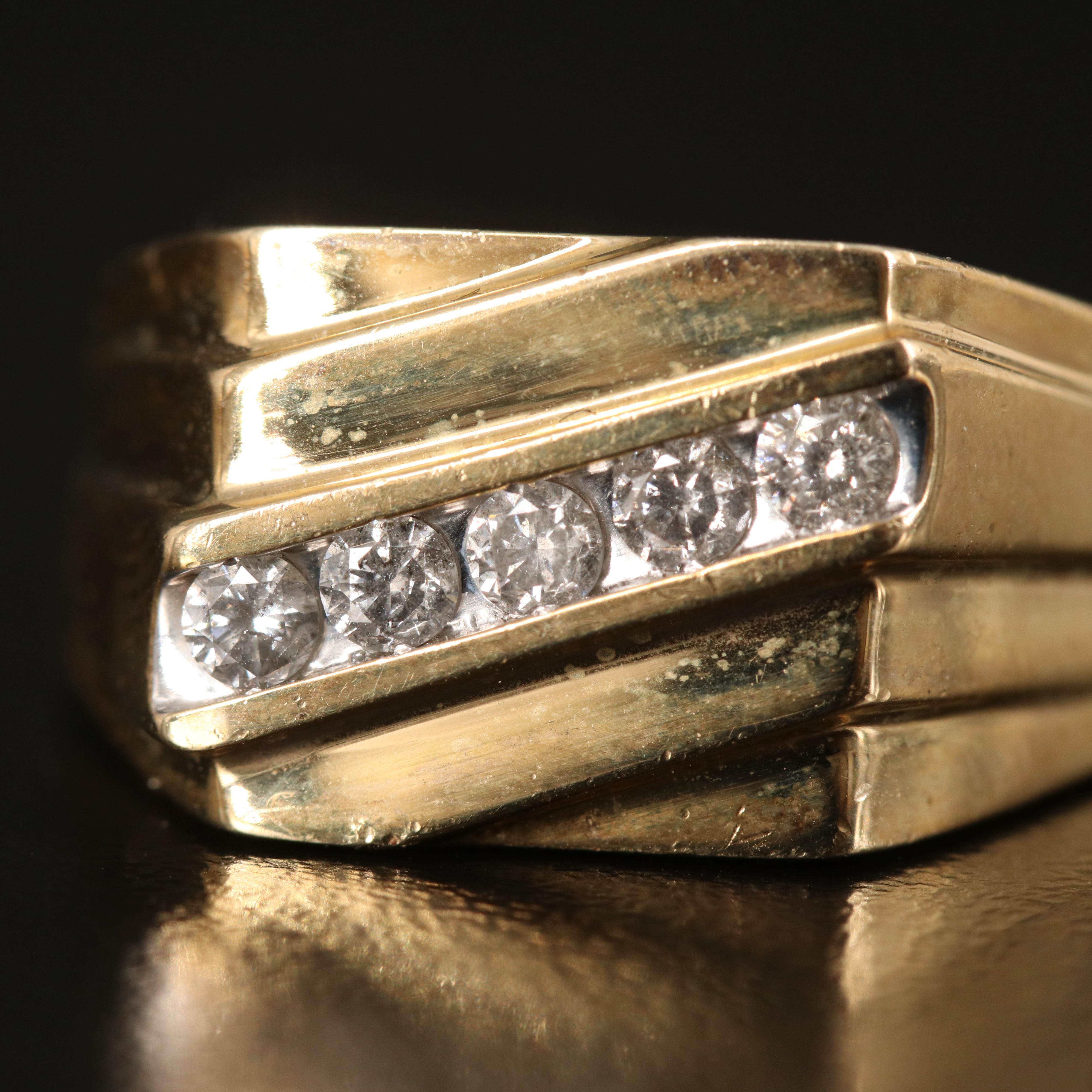 Sterling Diamond Ring