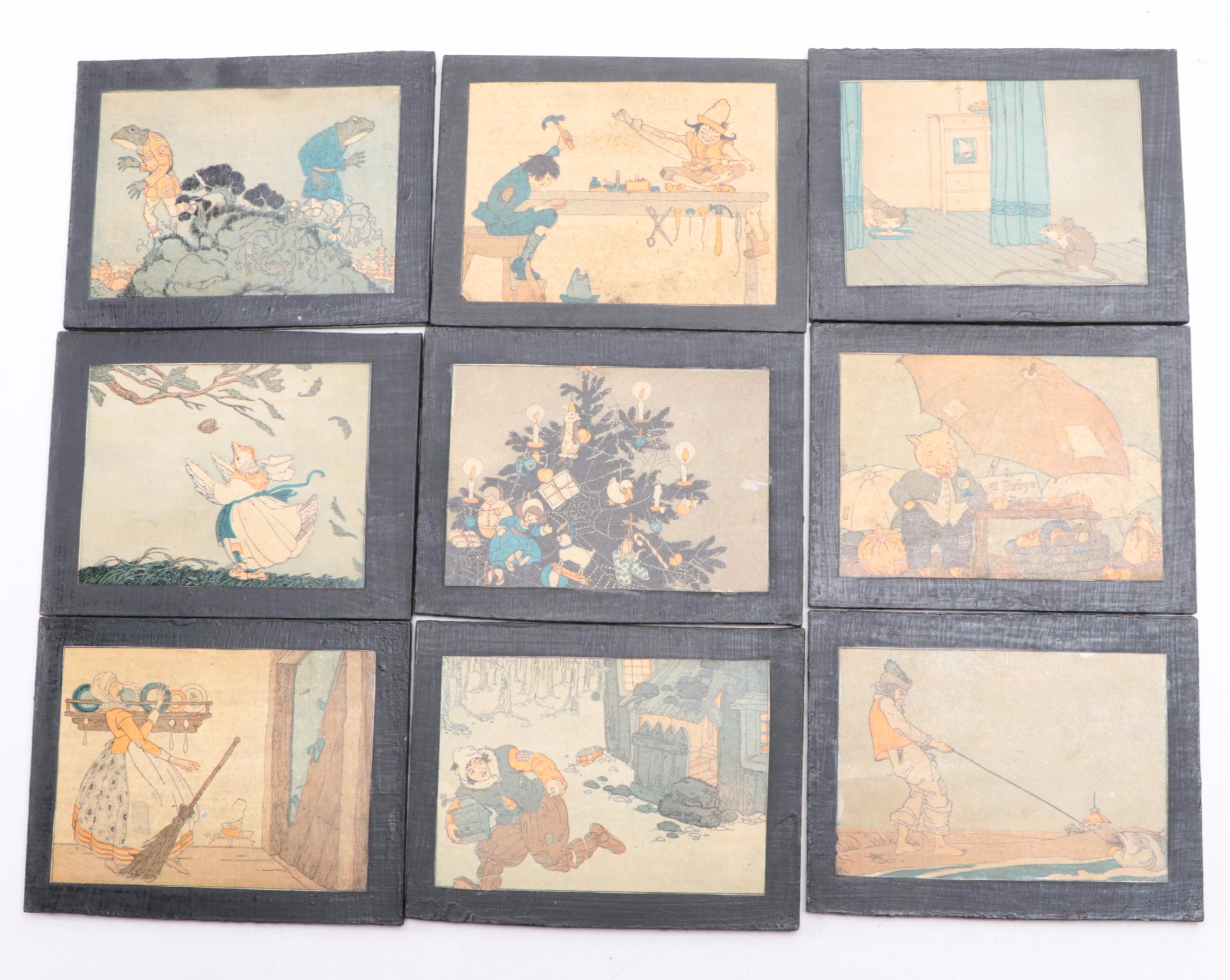 Hand-Crafted Wooden Toy Ford Truck with Letter Blocks, Early to Mid-20th Century