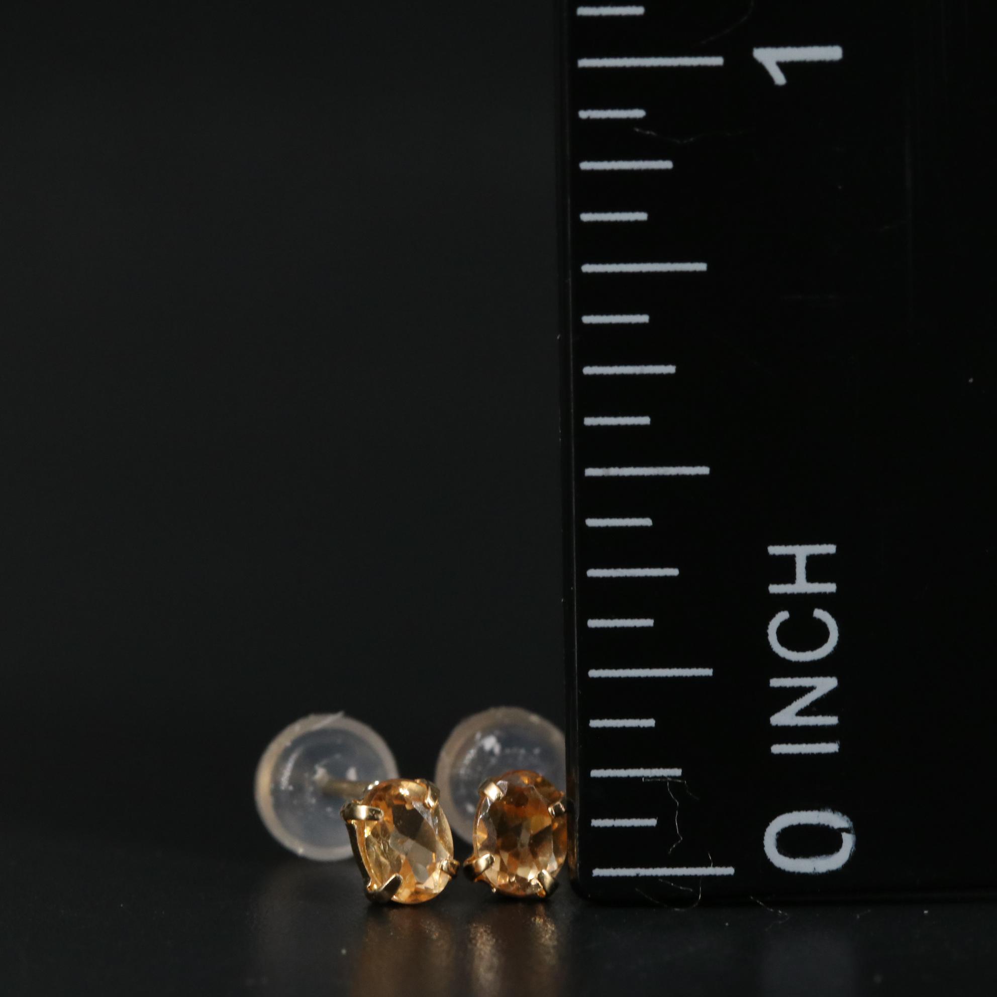 18K Imperial Garnet Stud Earrings