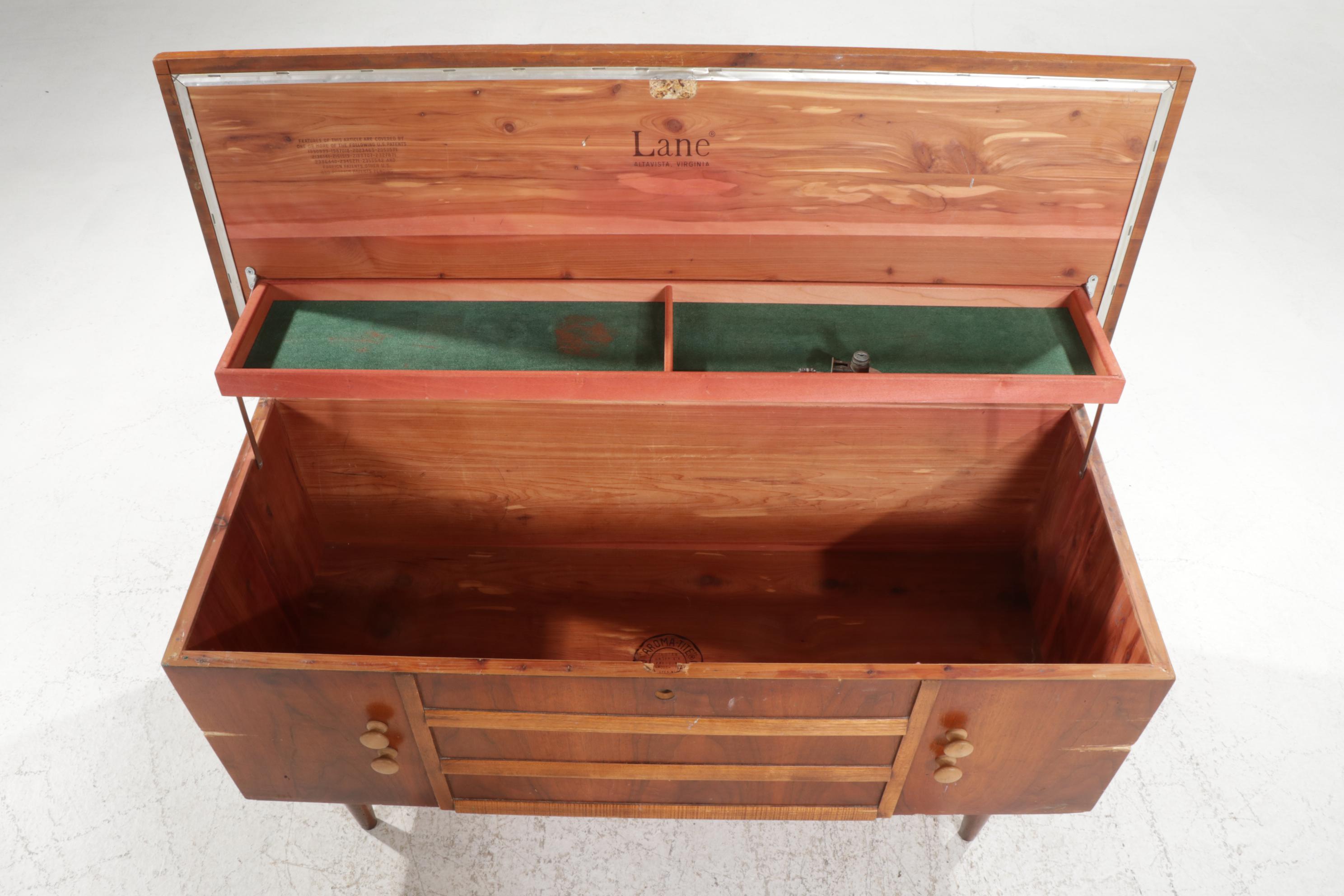 Lane "Aroma-Tite" Walnut and Cedar-Lined Blanket Chest, Mid-20th Century