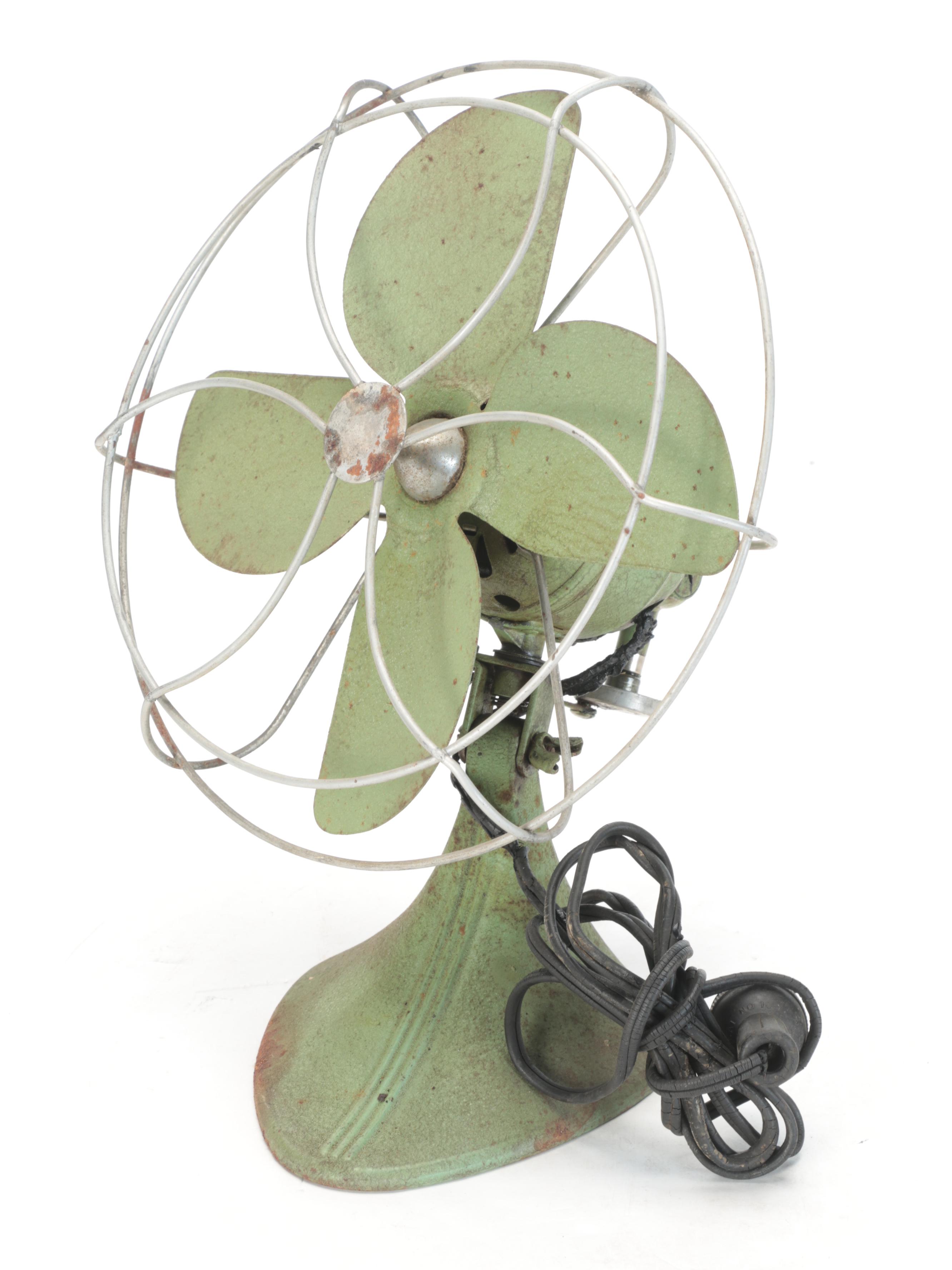 Art Deco Style Master, Zero and Other Cast Metal Desk Fans
