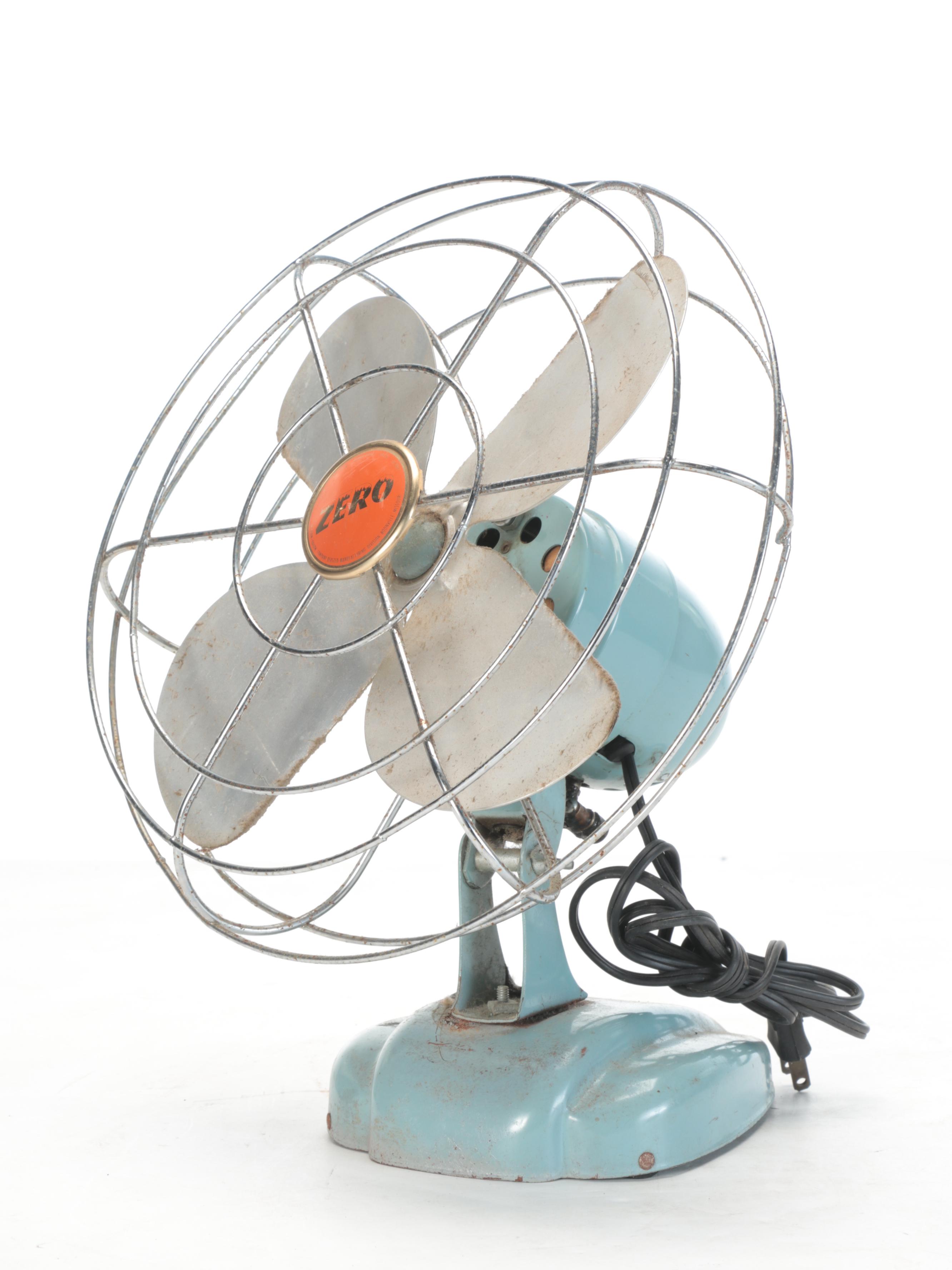 Art Deco Style Master, Zero and Other Cast Metal Desk Fans