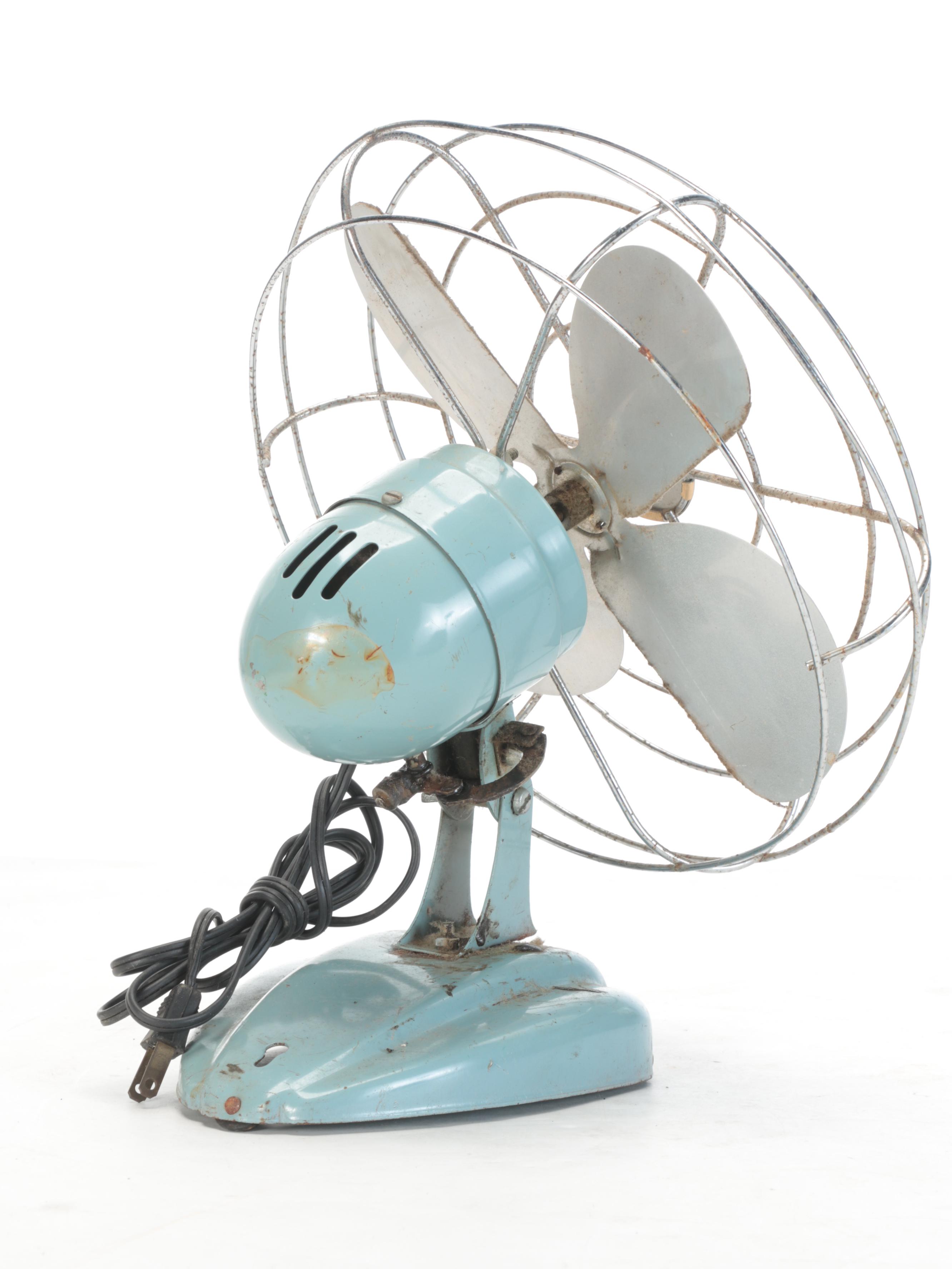 Art Deco Style Master, Zero and Other Cast Metal Desk Fans