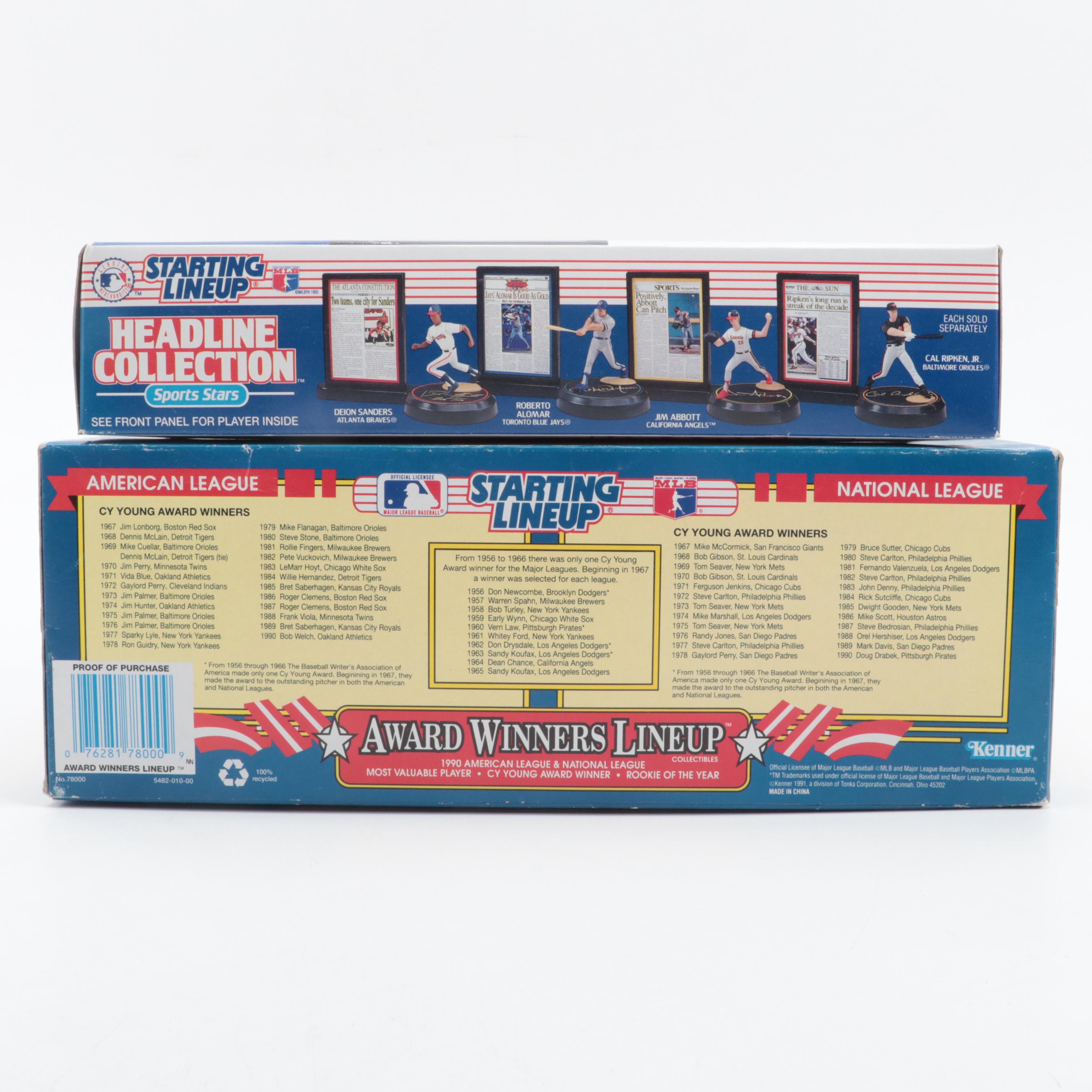 Starting Lineup Sports Action Figures Including Jordan, Griffey Jr, Sets, 1990s