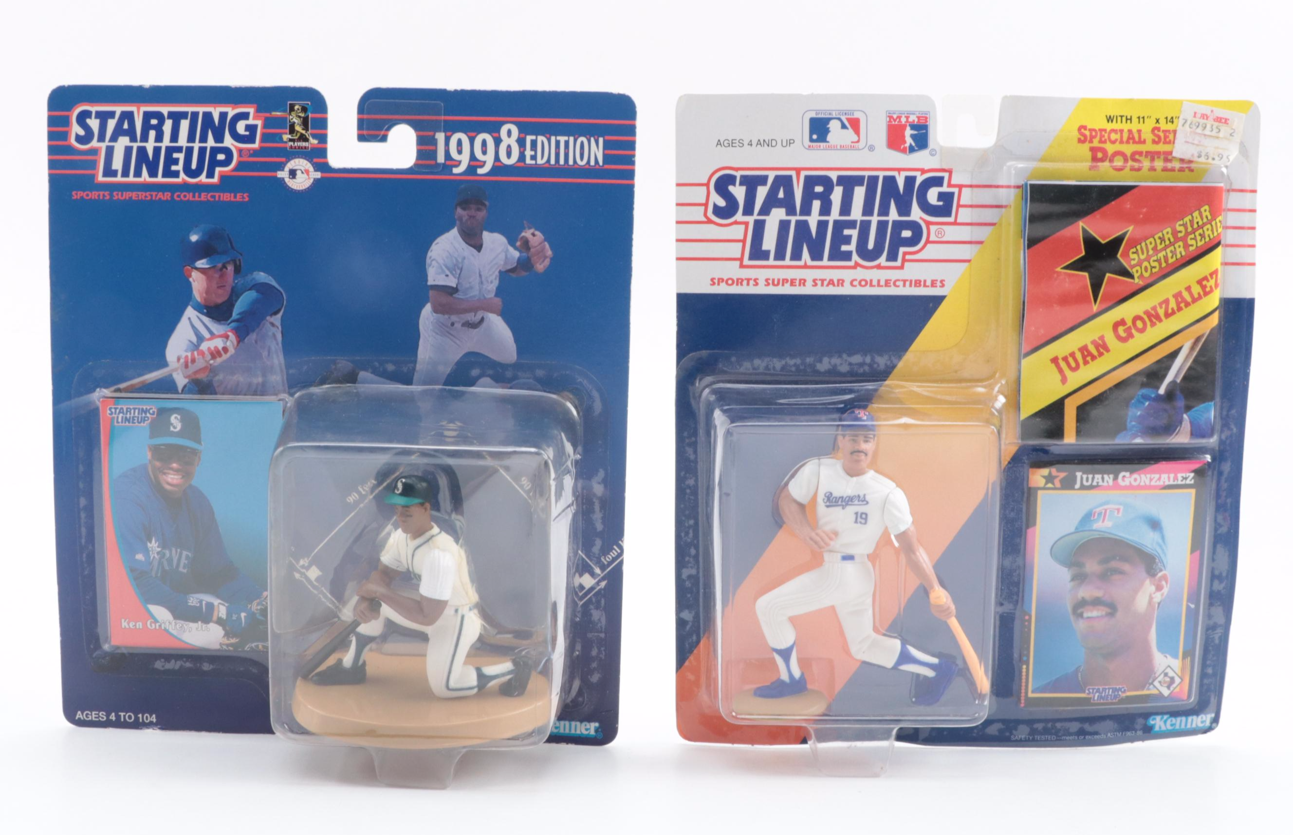 Starting Lineup Sports Action Figures Including Jordan, Griffey Jr, Sets, 1990s