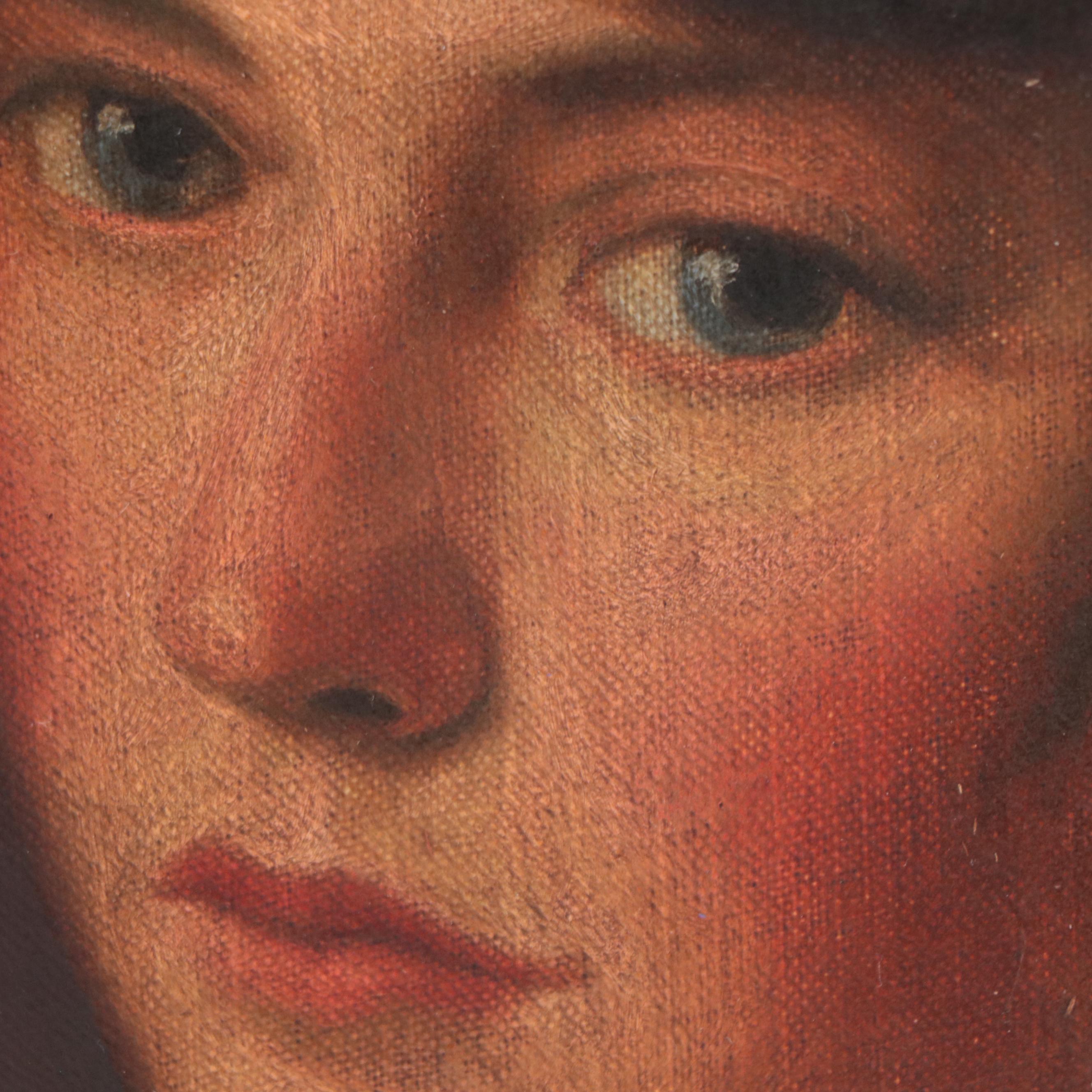 Oil Painting of Female Portrait, 1906