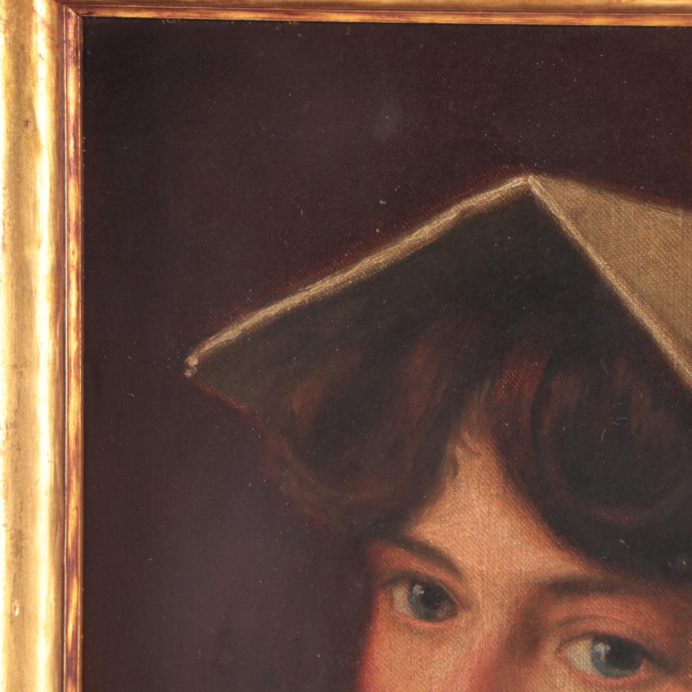 Oil Painting of Female Portrait, 1906