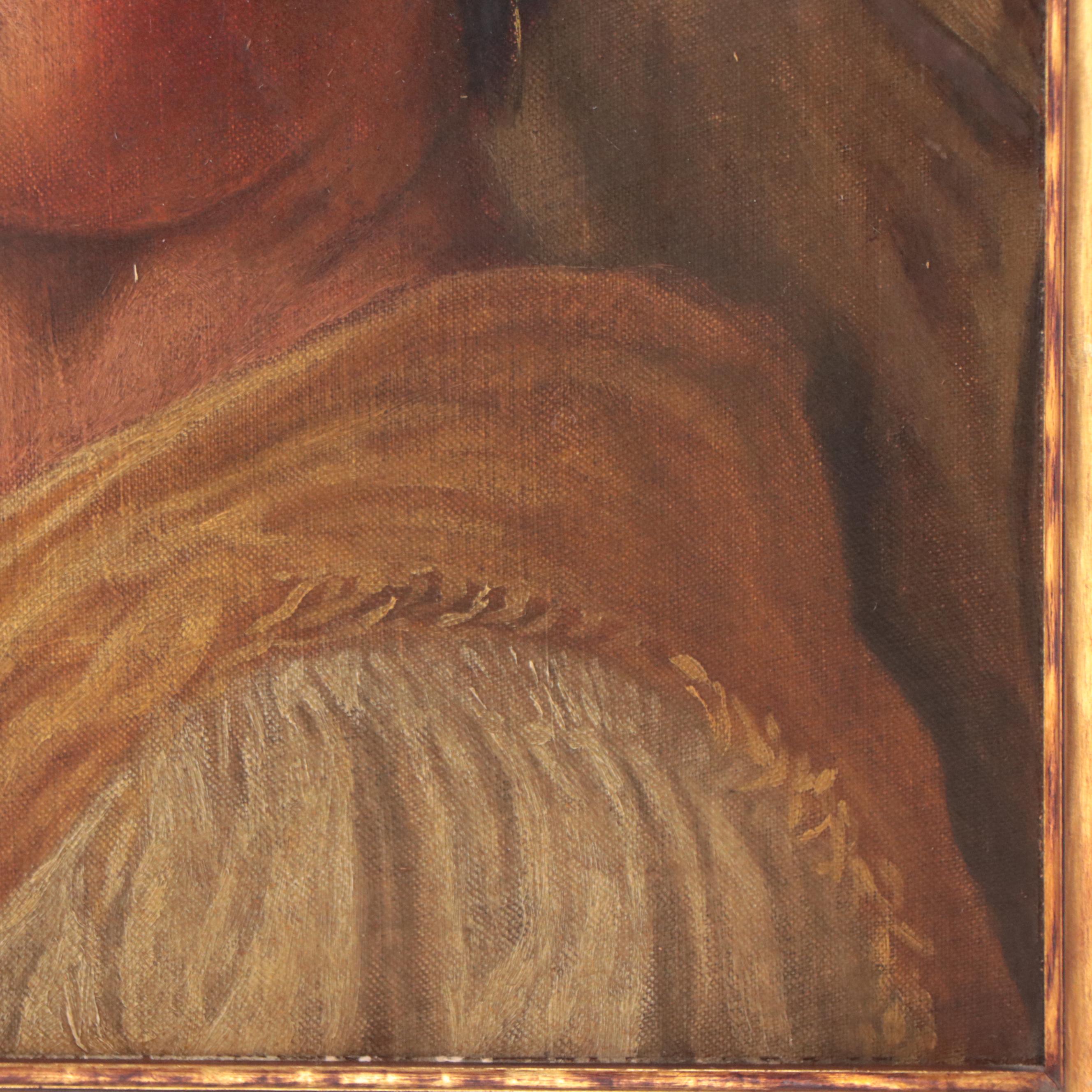 Oil Painting of Female Portrait, 1906