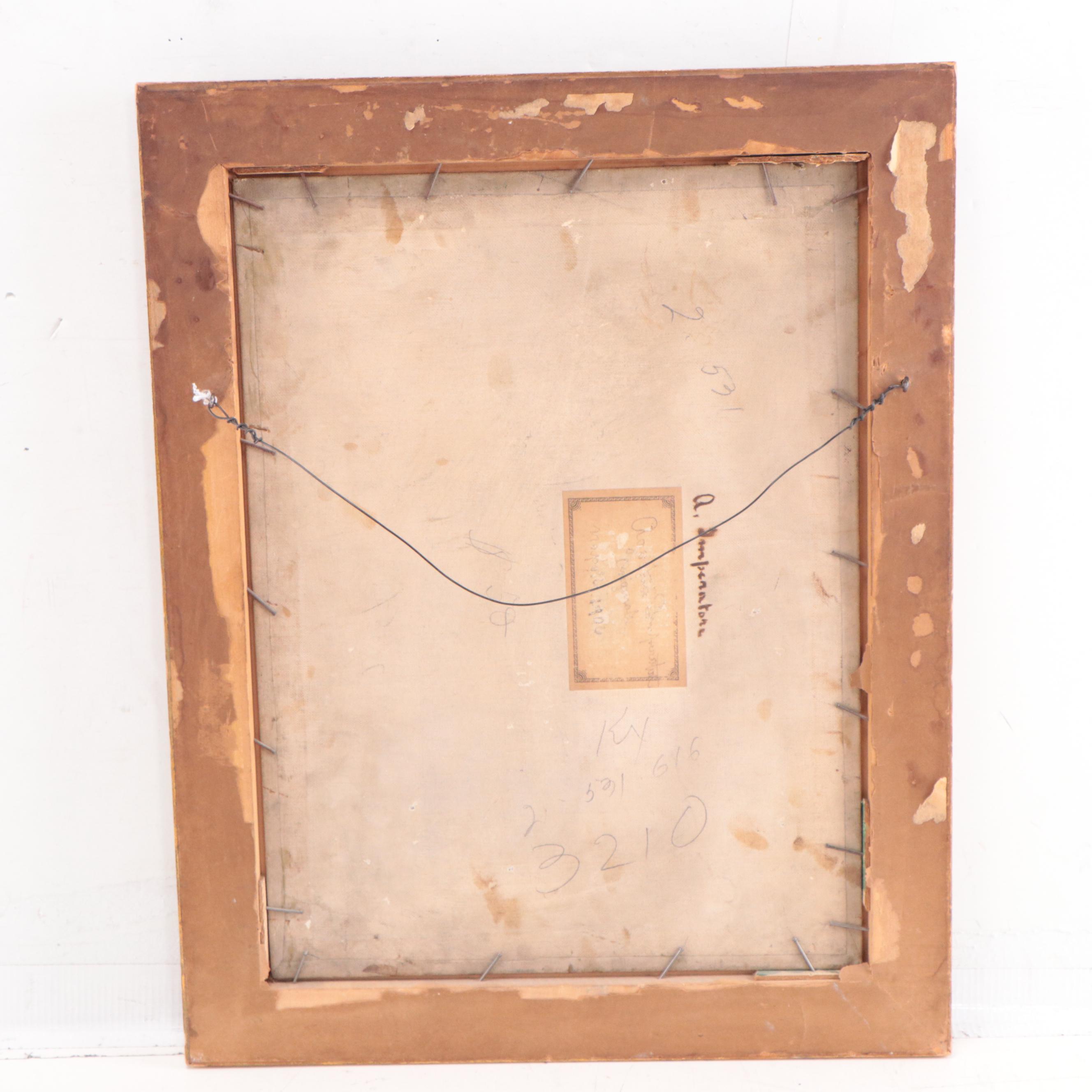 Oil Painting of Female Portrait, 1906