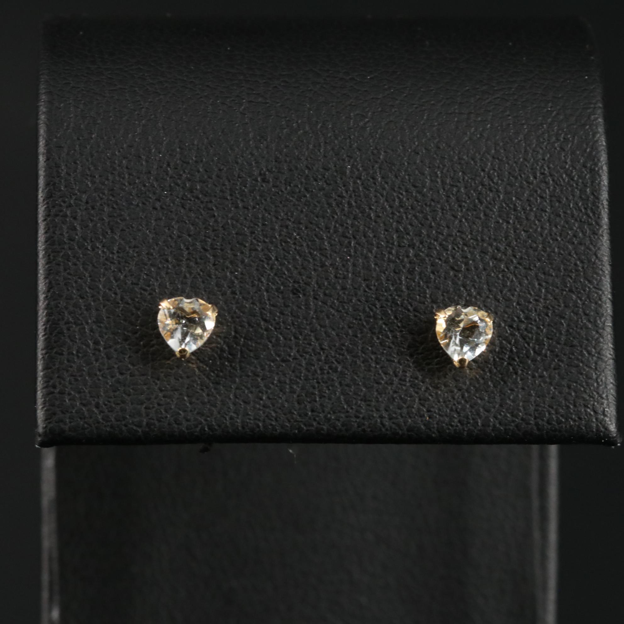 18K 0.60 CTW Aquamarine Earrings