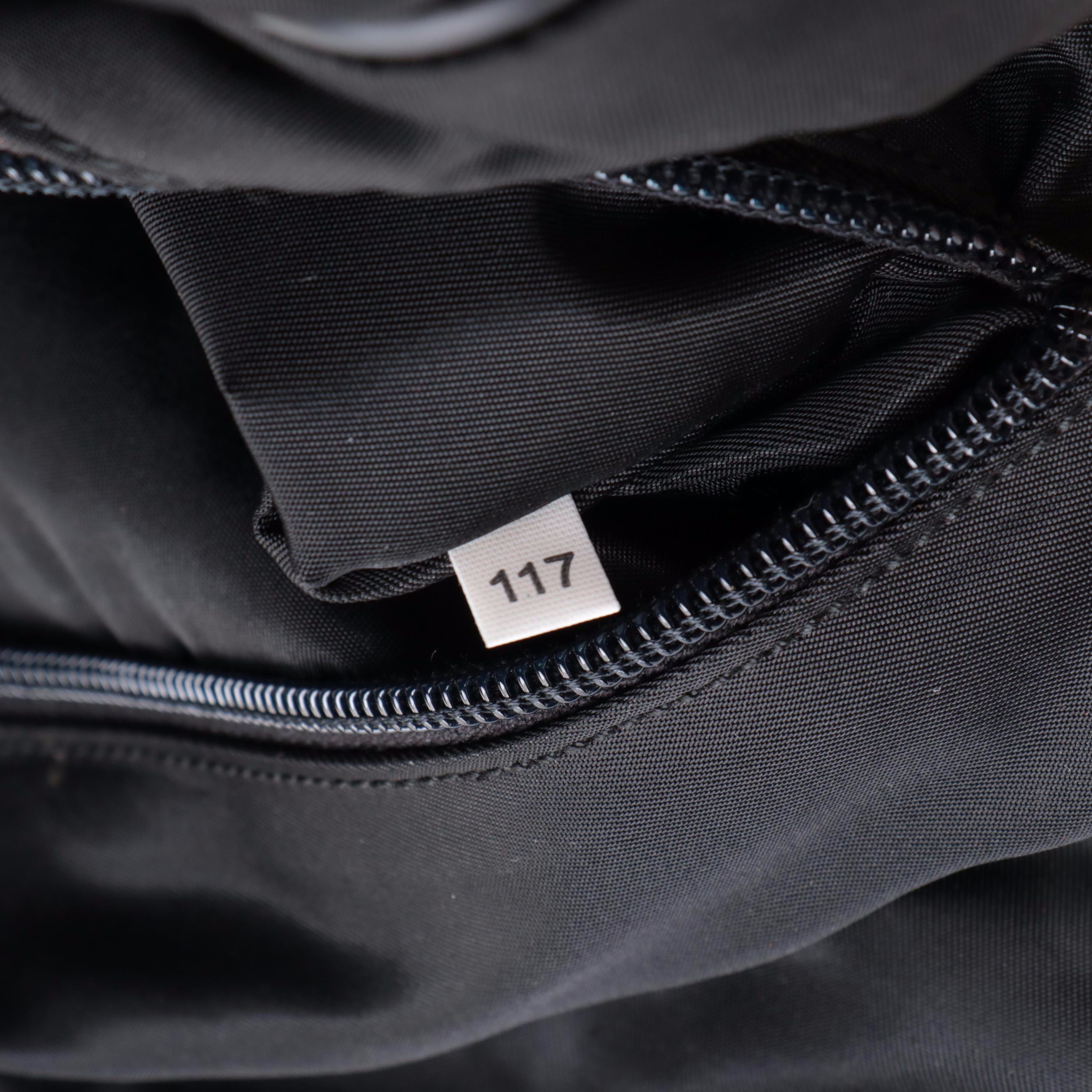 Prada Zip-Around Compact Briefcase in Black Nylon Gabardine