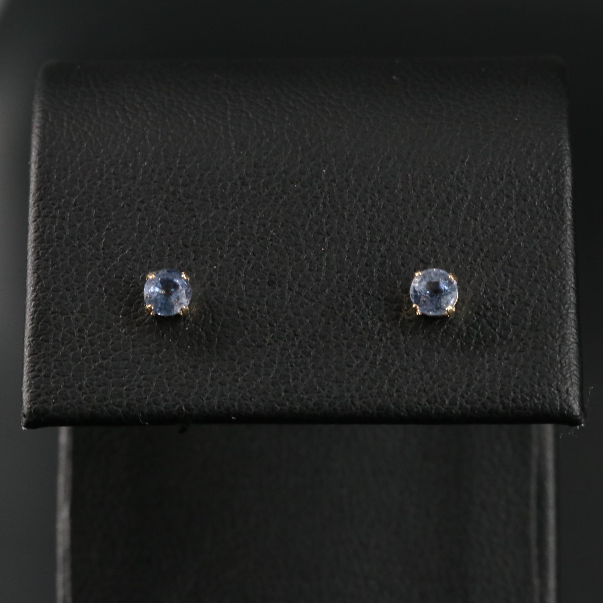 18K 0.50 CTW Sapphire Earrings