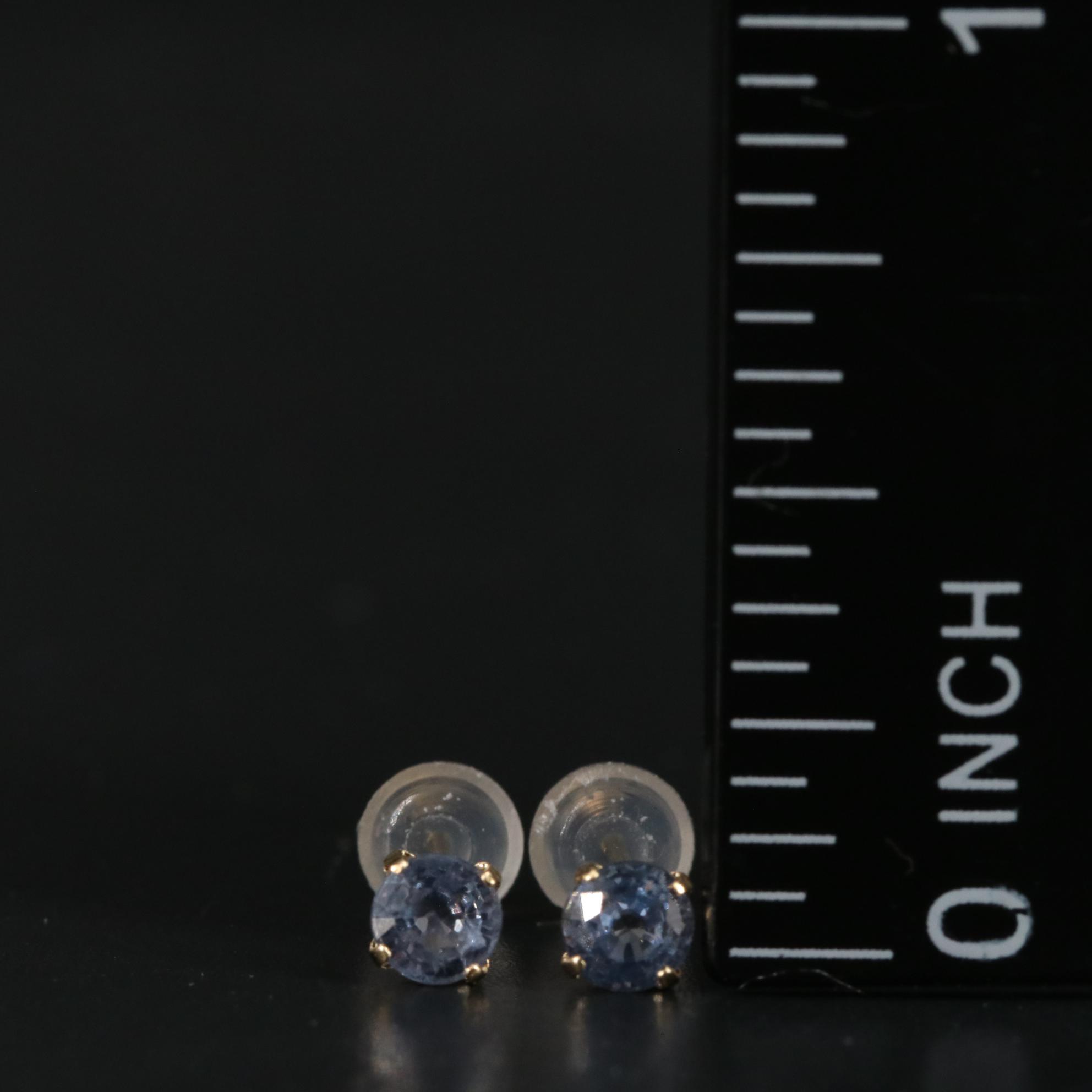18K 0.50 CTW Sapphire Earrings