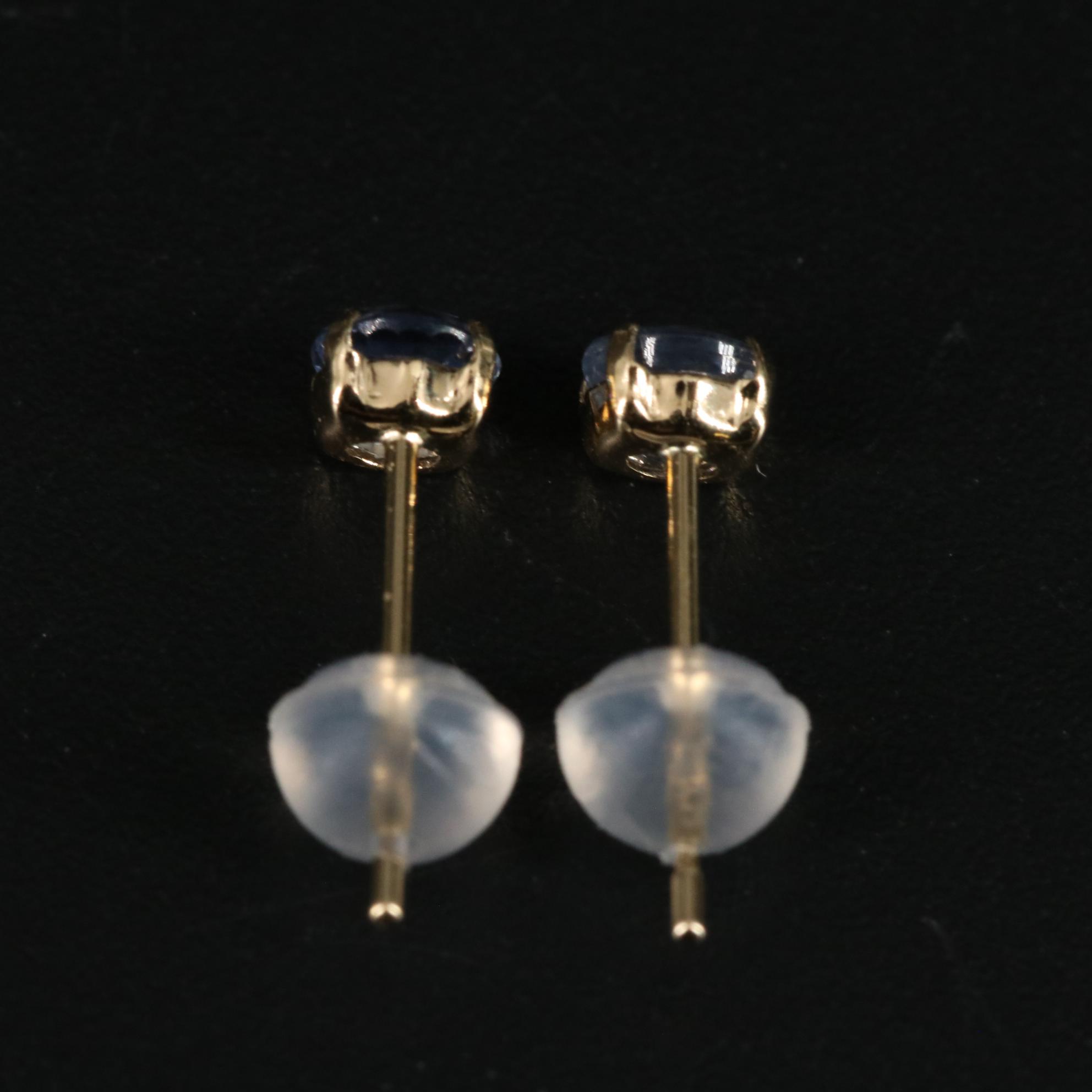 18K 0.50 CTW Sapphire Earrings