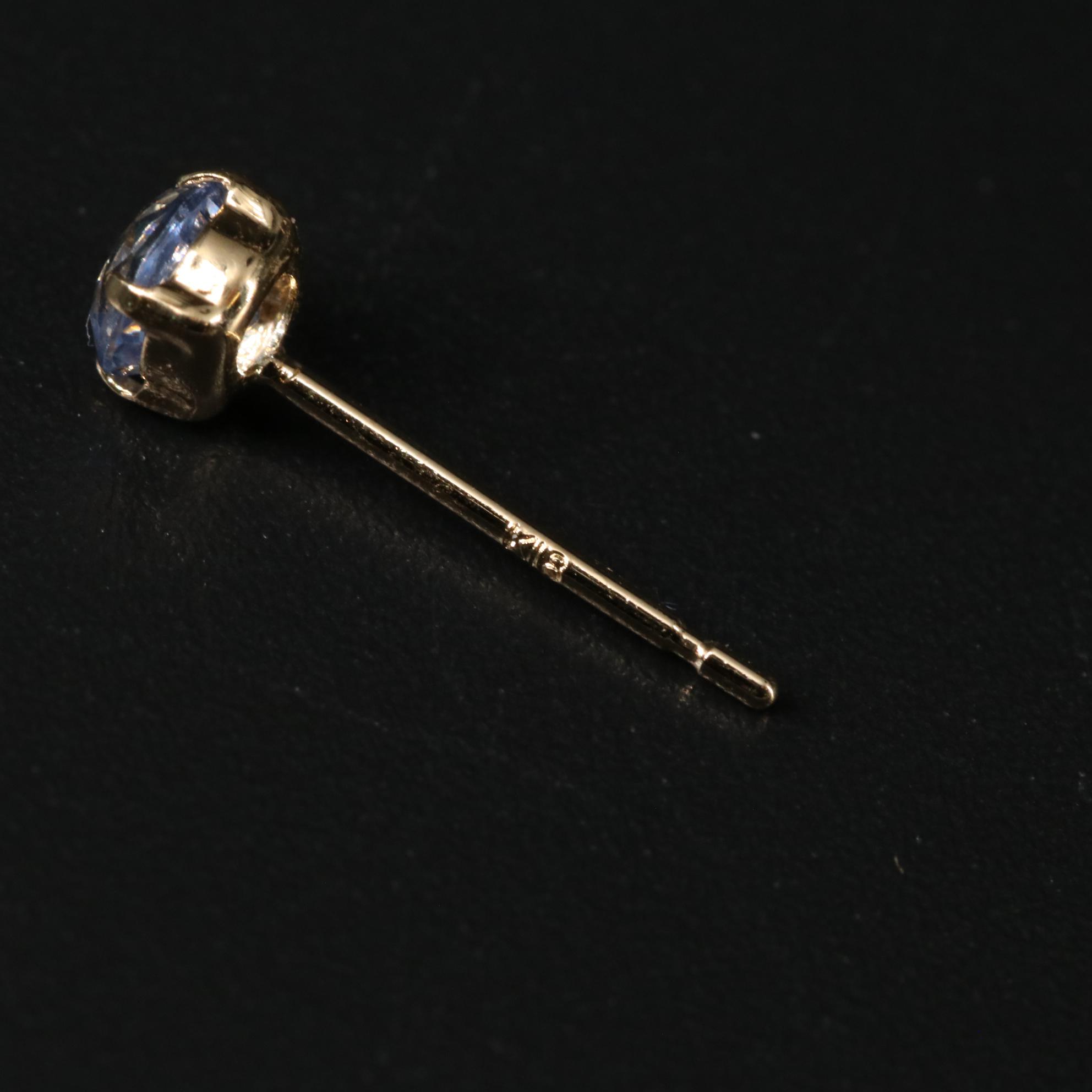 18K 0.50 CTW Sapphire Earrings