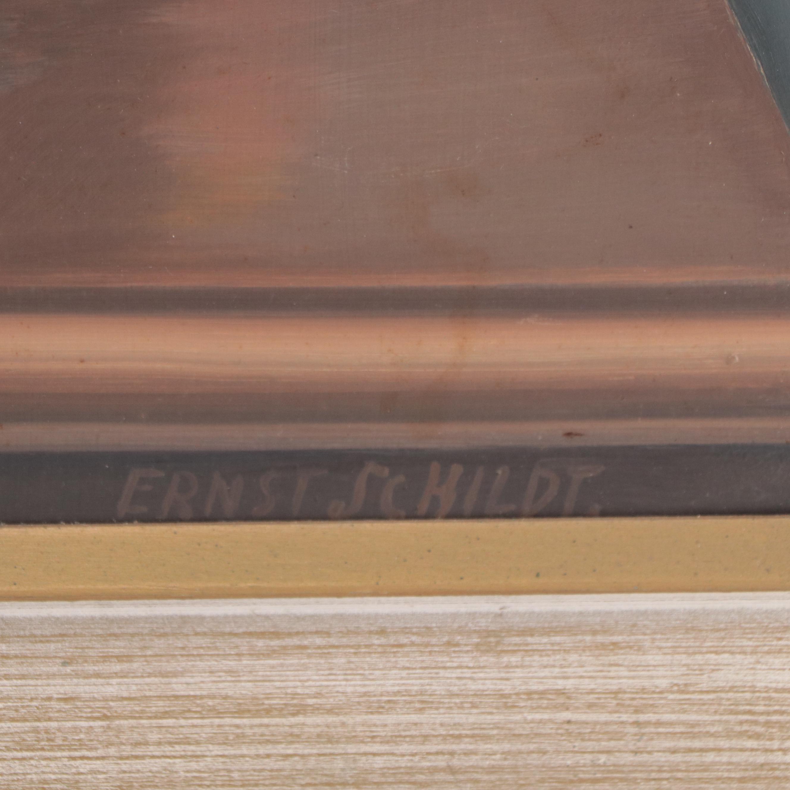 Ernst Schildt Oil Painting of Still Life