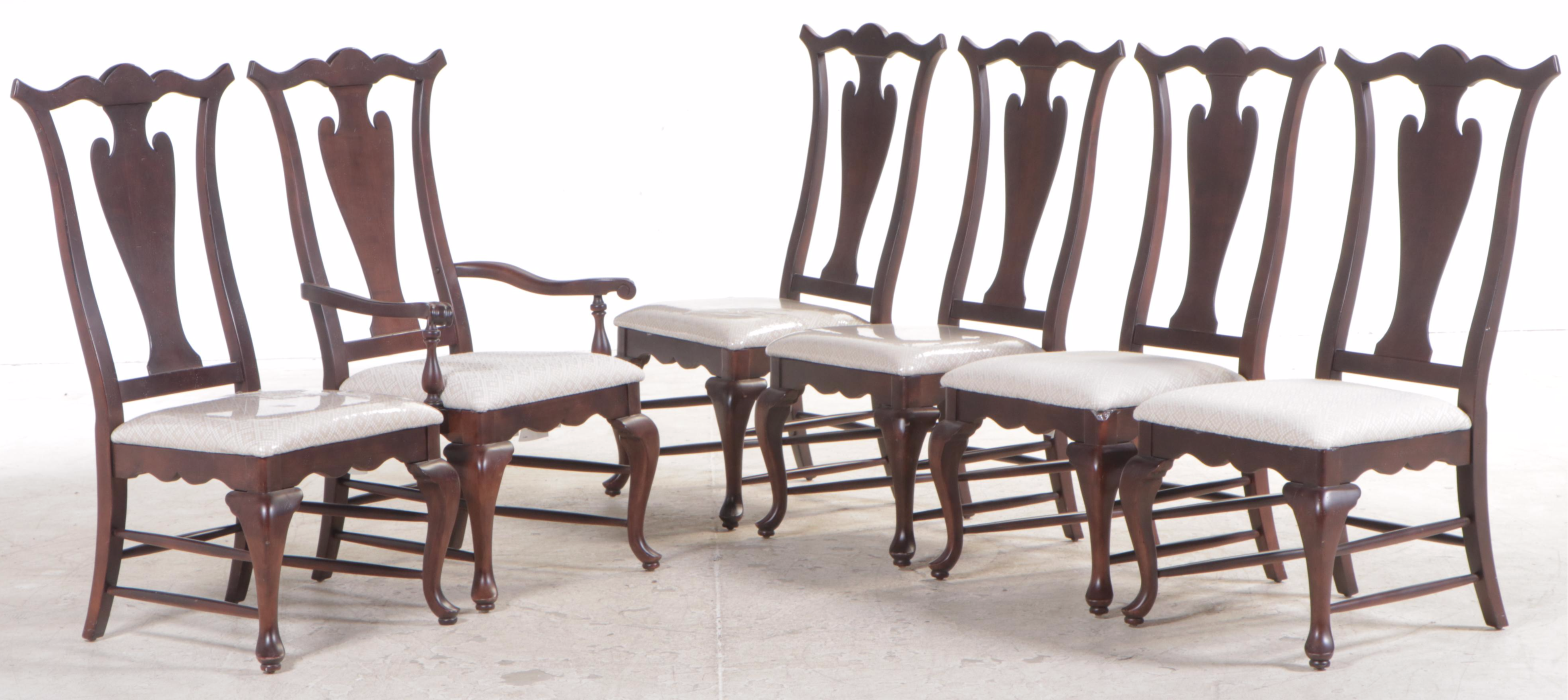 Seven-Piece Broyhill "Charlestowne Square" Cherrywood Dining Set
