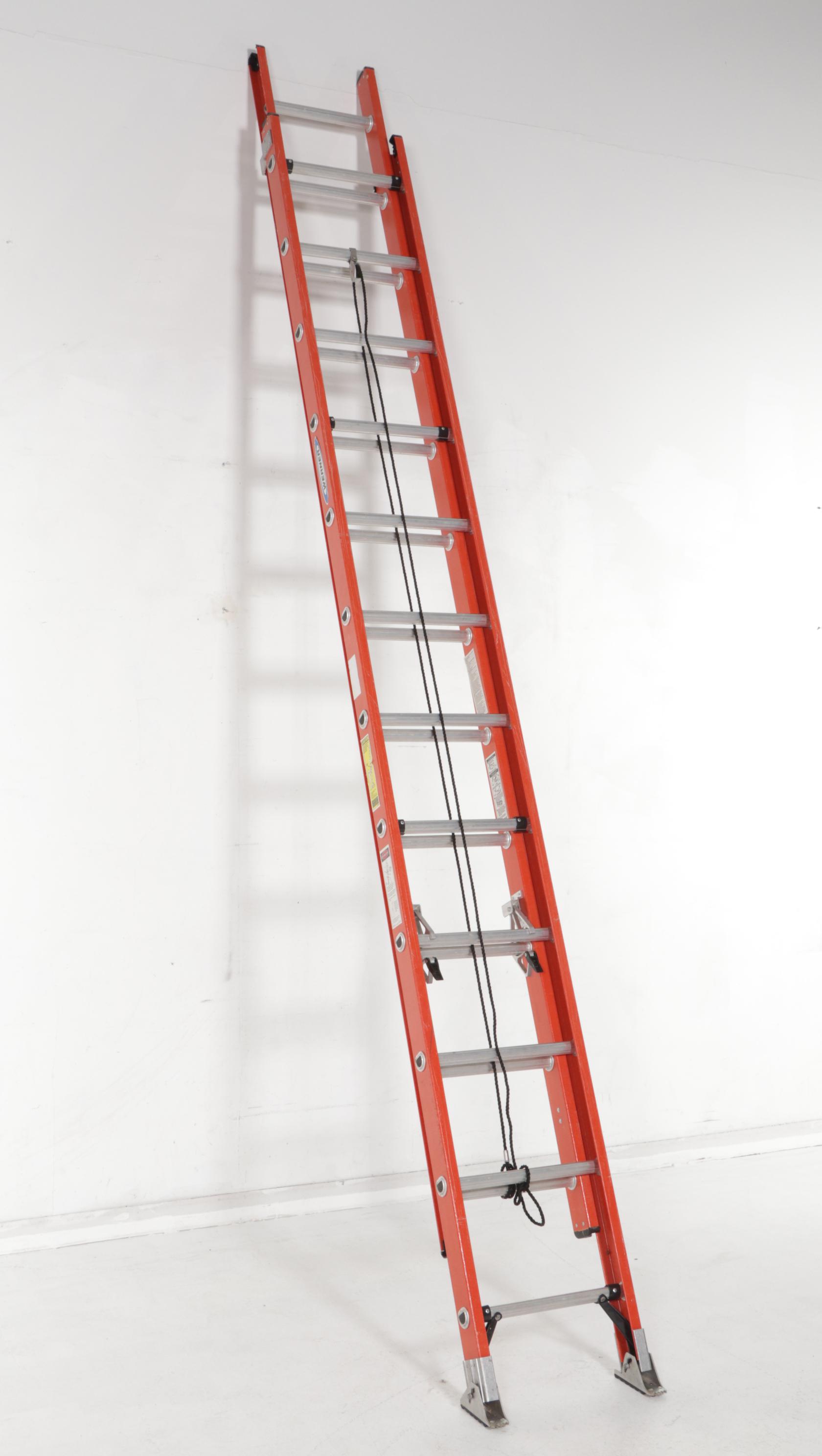 Werner 24' Fiberglass Extension Ladder, 21st Century