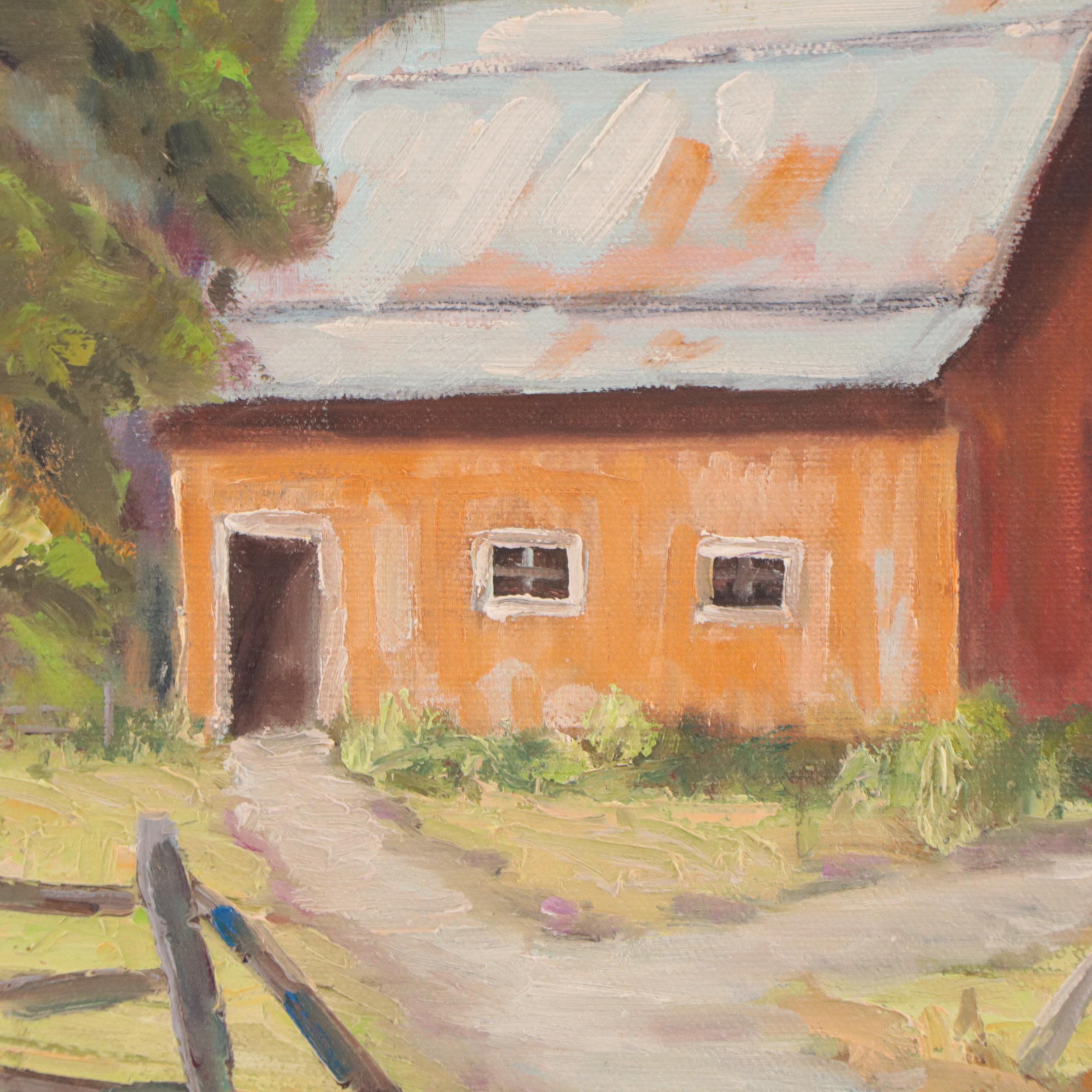Nancy H. Fischvogt Oil Painting "Lanam Ridge Farm"