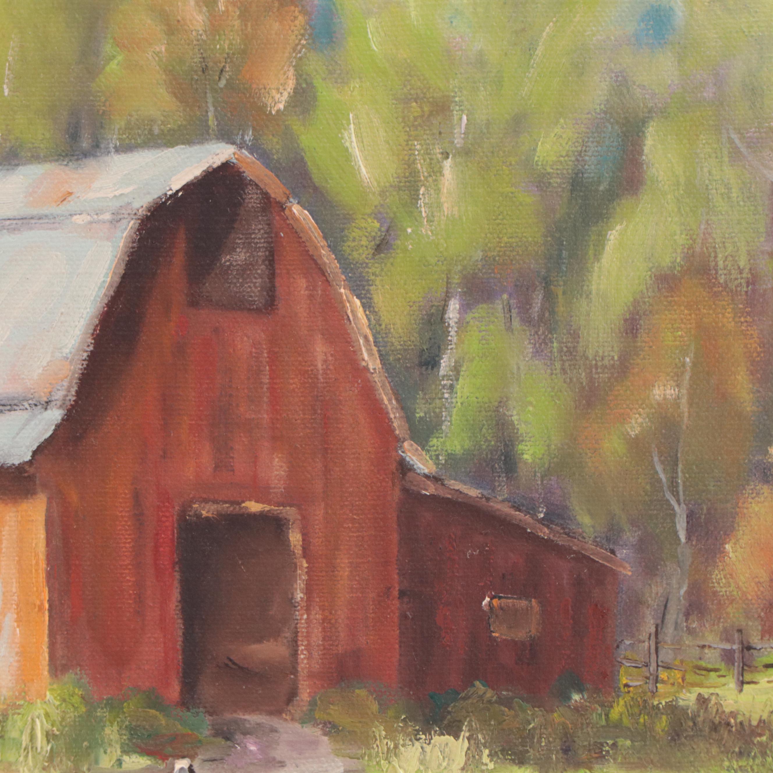 Nancy H. Fischvogt Oil Painting "Lanam Ridge Farm"