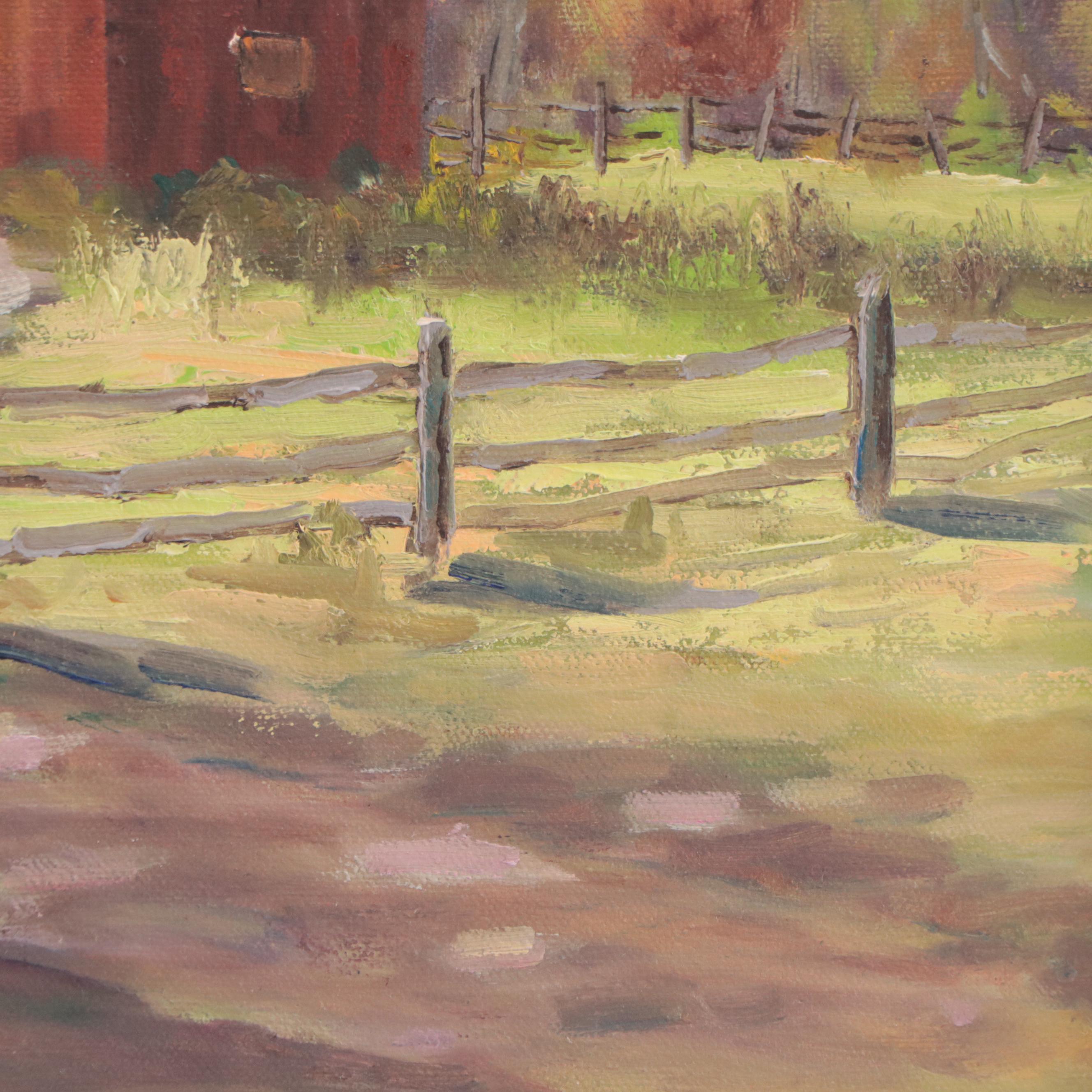Nancy H. Fischvogt Oil Painting "Lanam Ridge Farm"