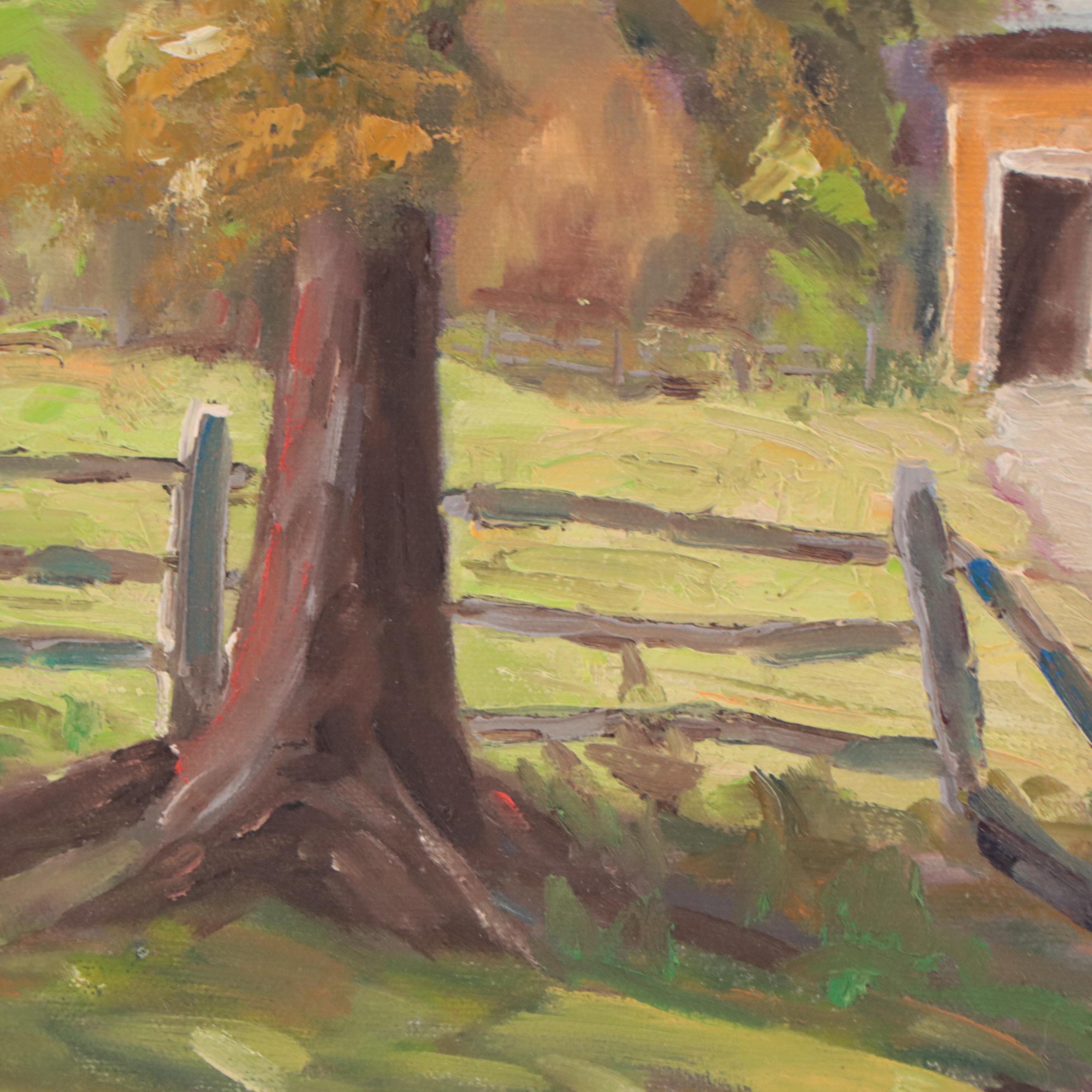 Nancy H. Fischvogt Oil Painting "Lanam Ridge Farm"