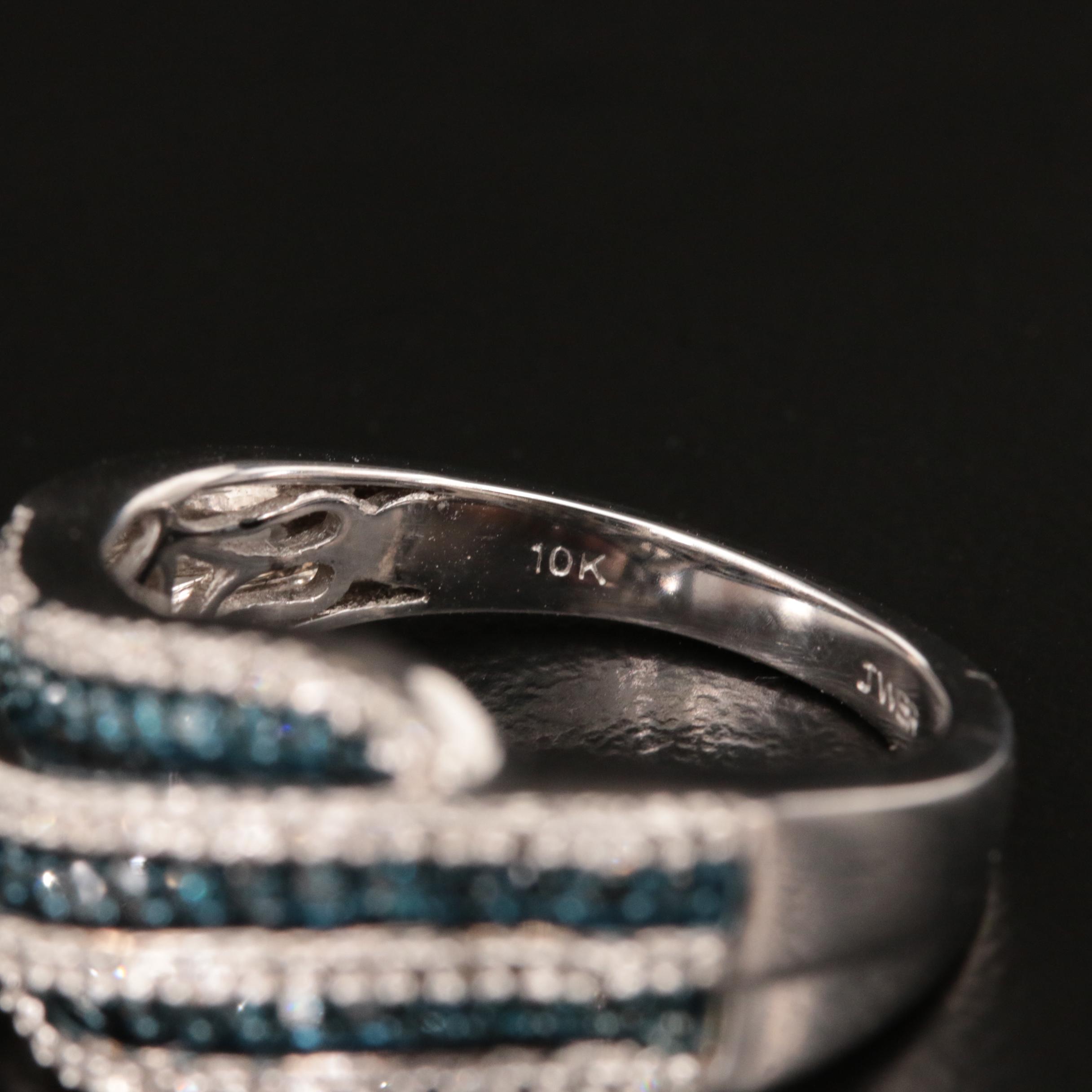 10K 0.50 CTW Diamond Crossover Ring