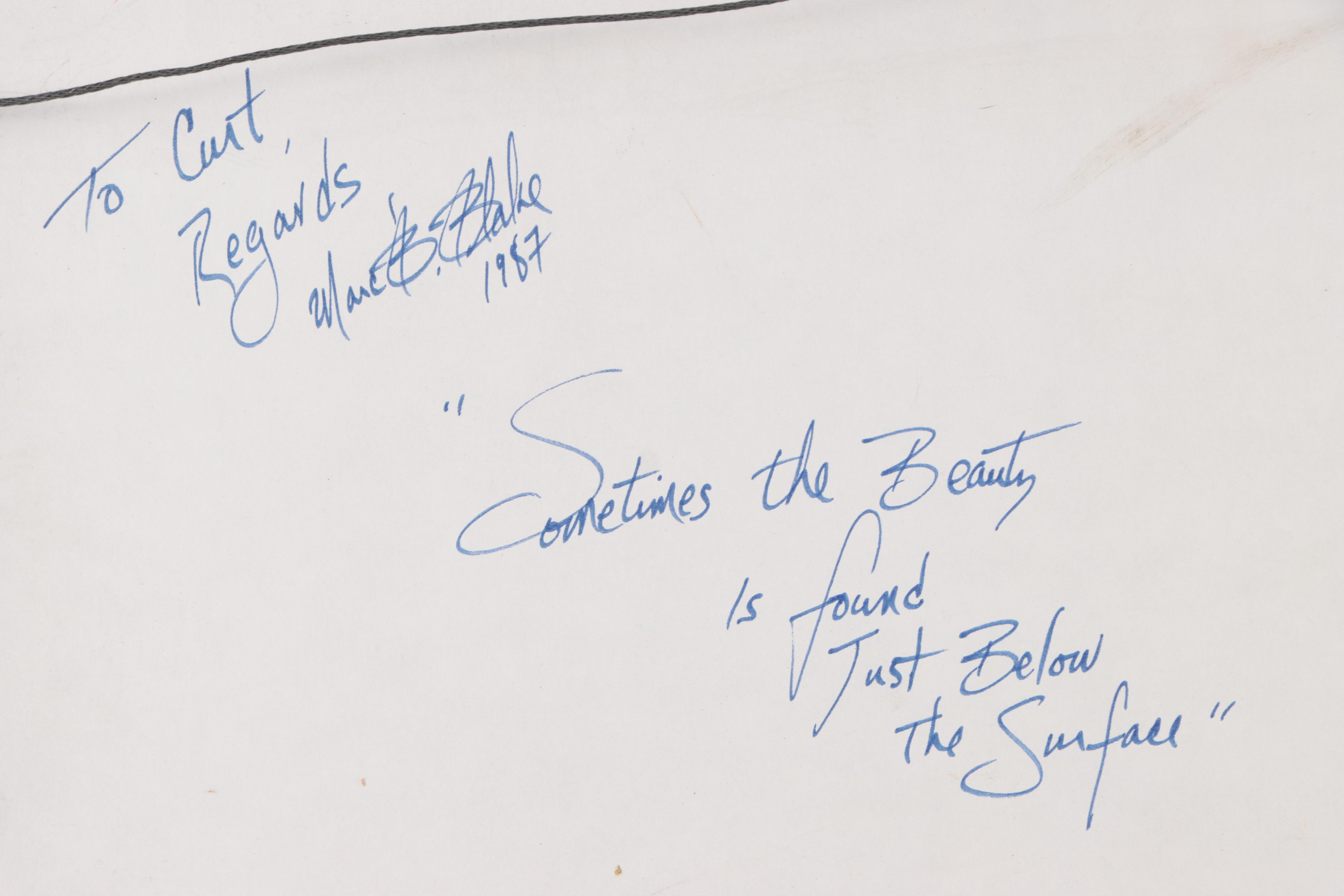 Marc B. Blake Digital Print of a Sea Lion, 1987