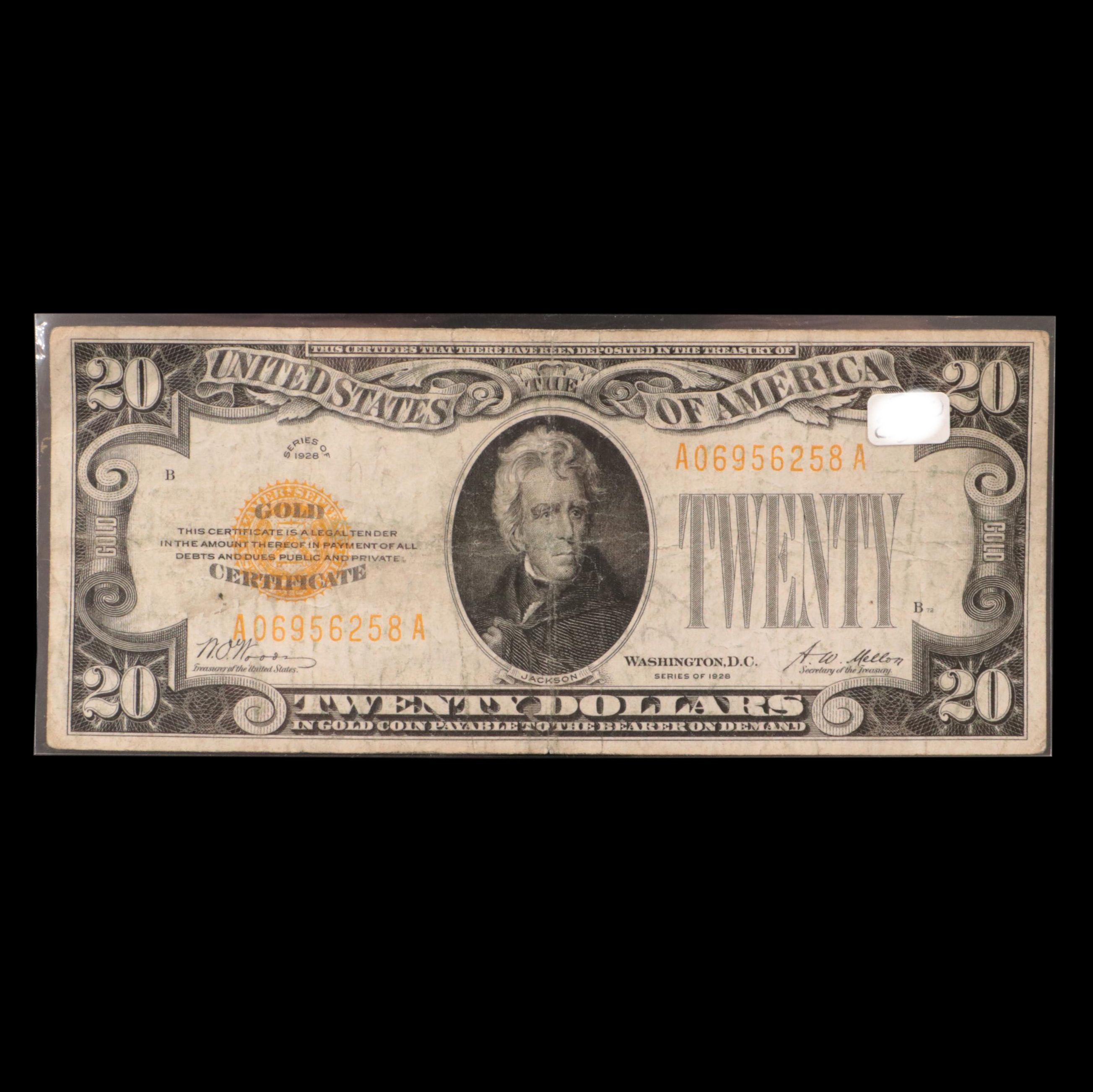 Series 1928 $20 Gold Certificate