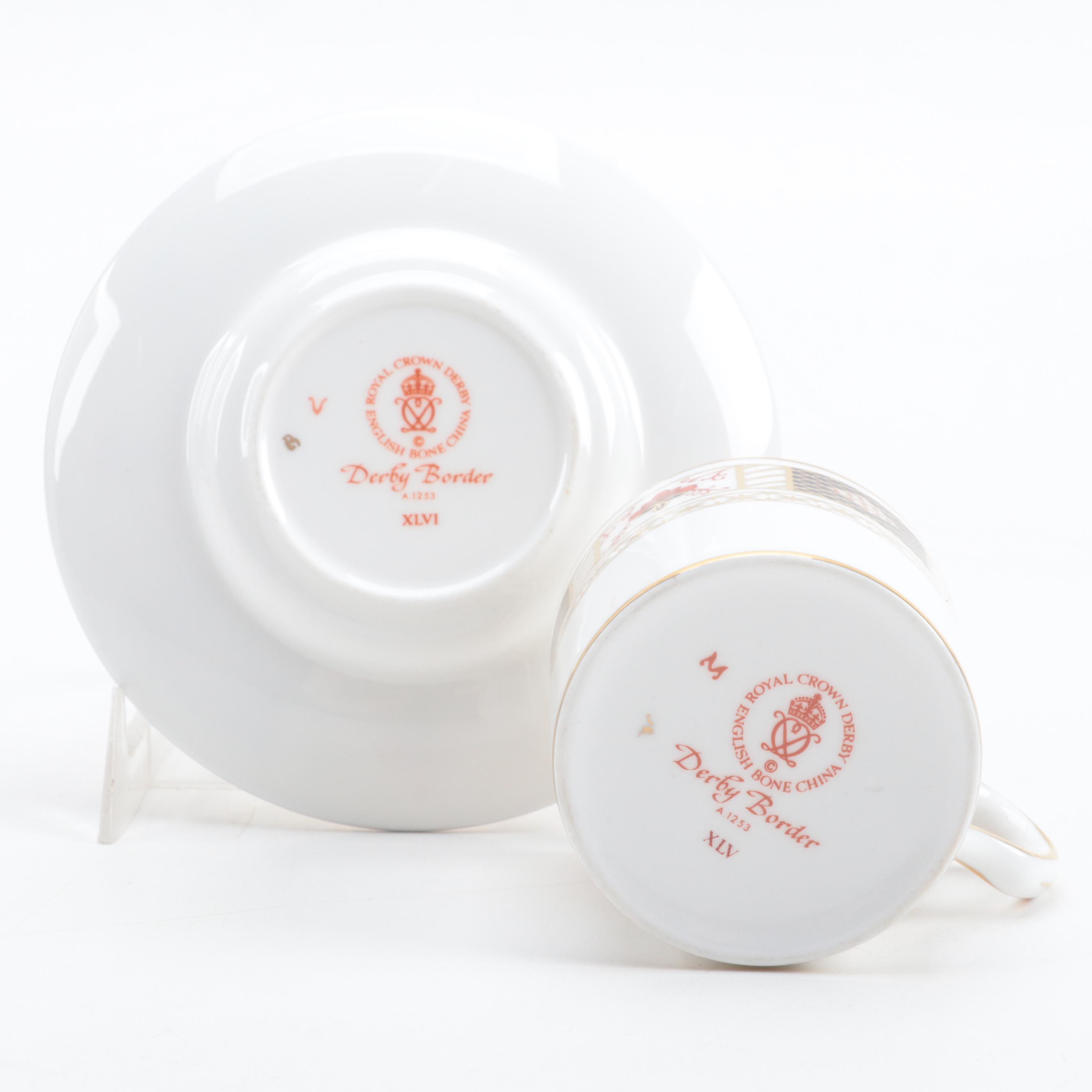 Royal Crown Derby "Derby Border" Bone China Dinnerware