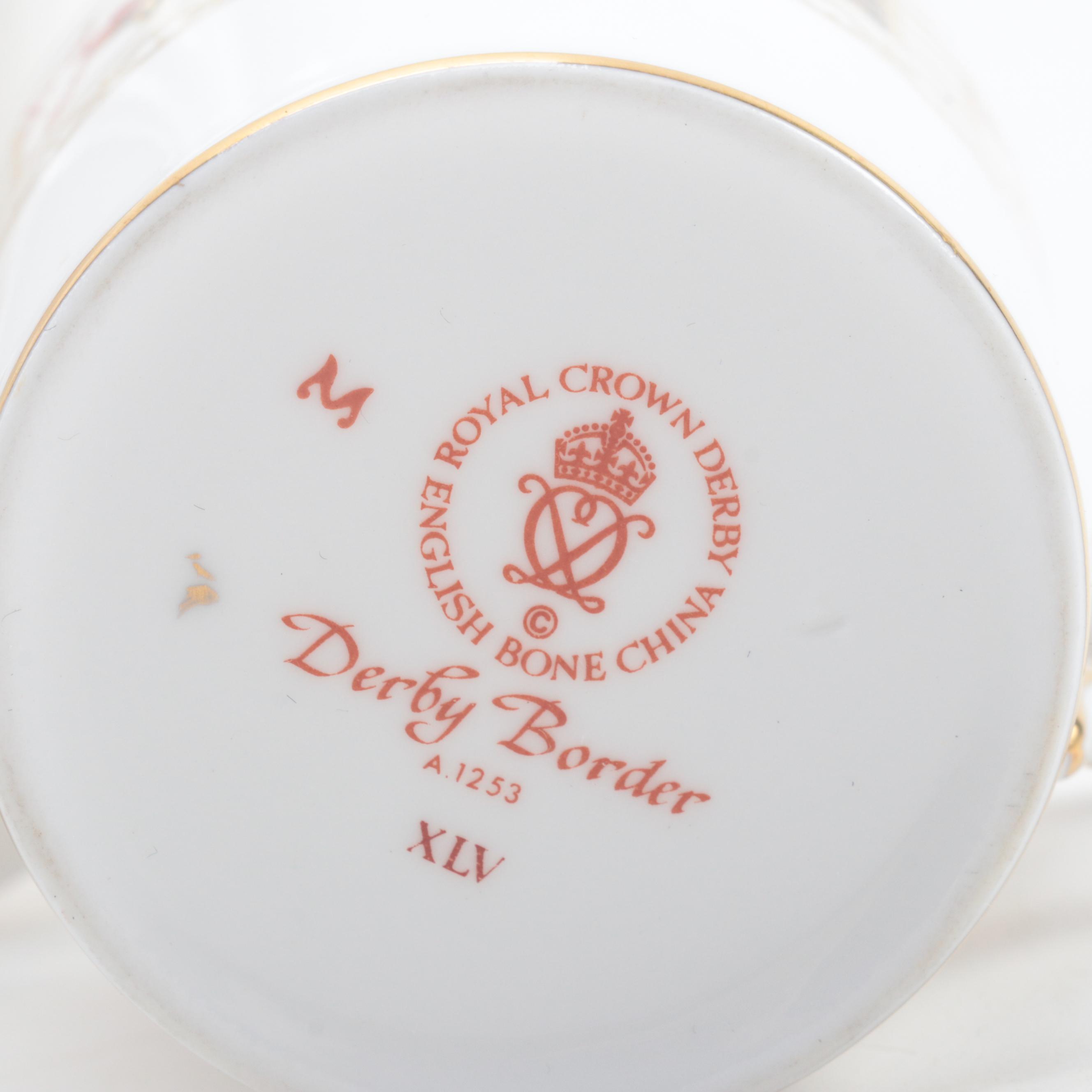 Royal Crown Derby "Derby Border" Bone China Dinnerware