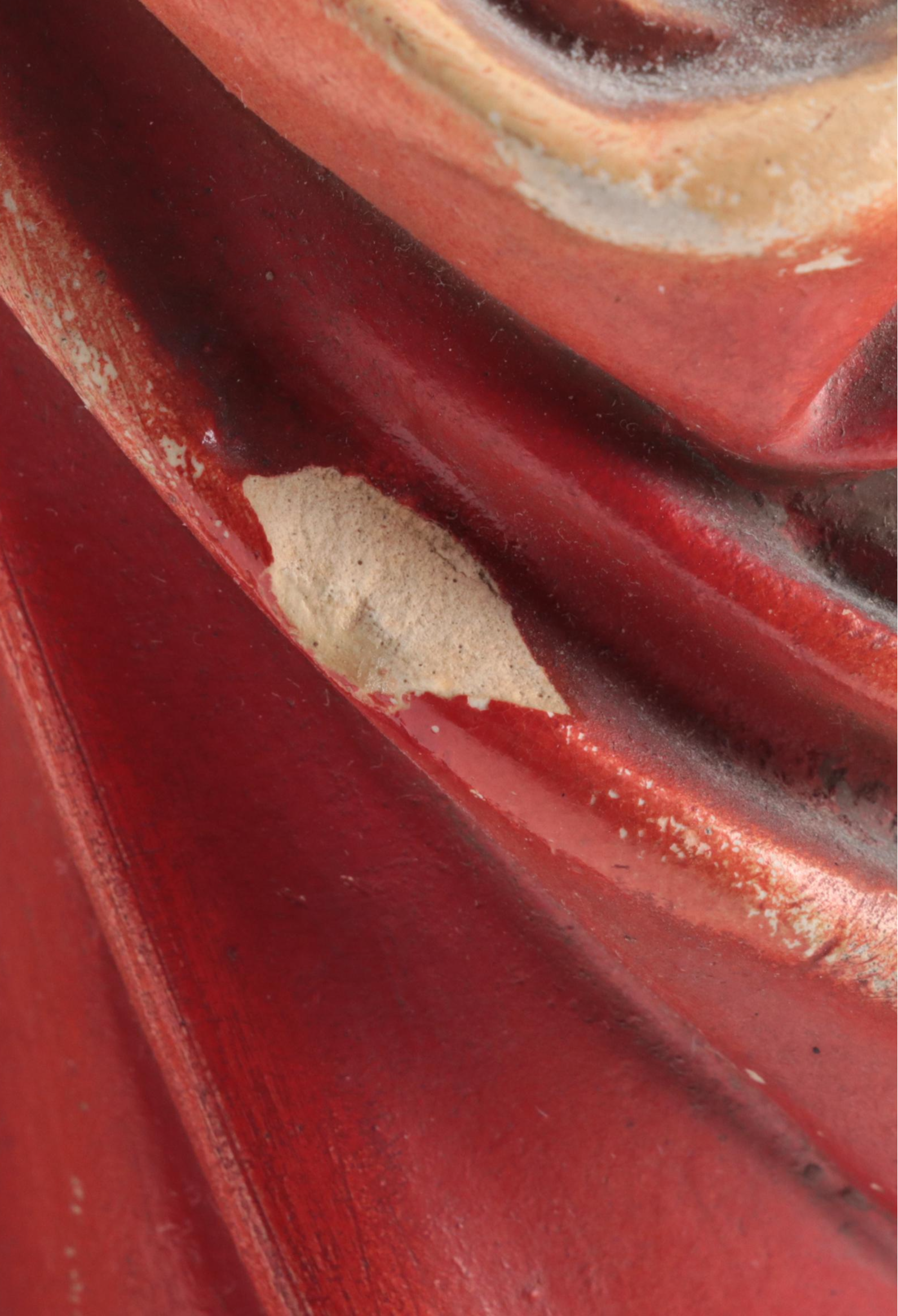 Painted Plaster Figures of Anthony of Padua, Infant of Prague and Sacred Heart