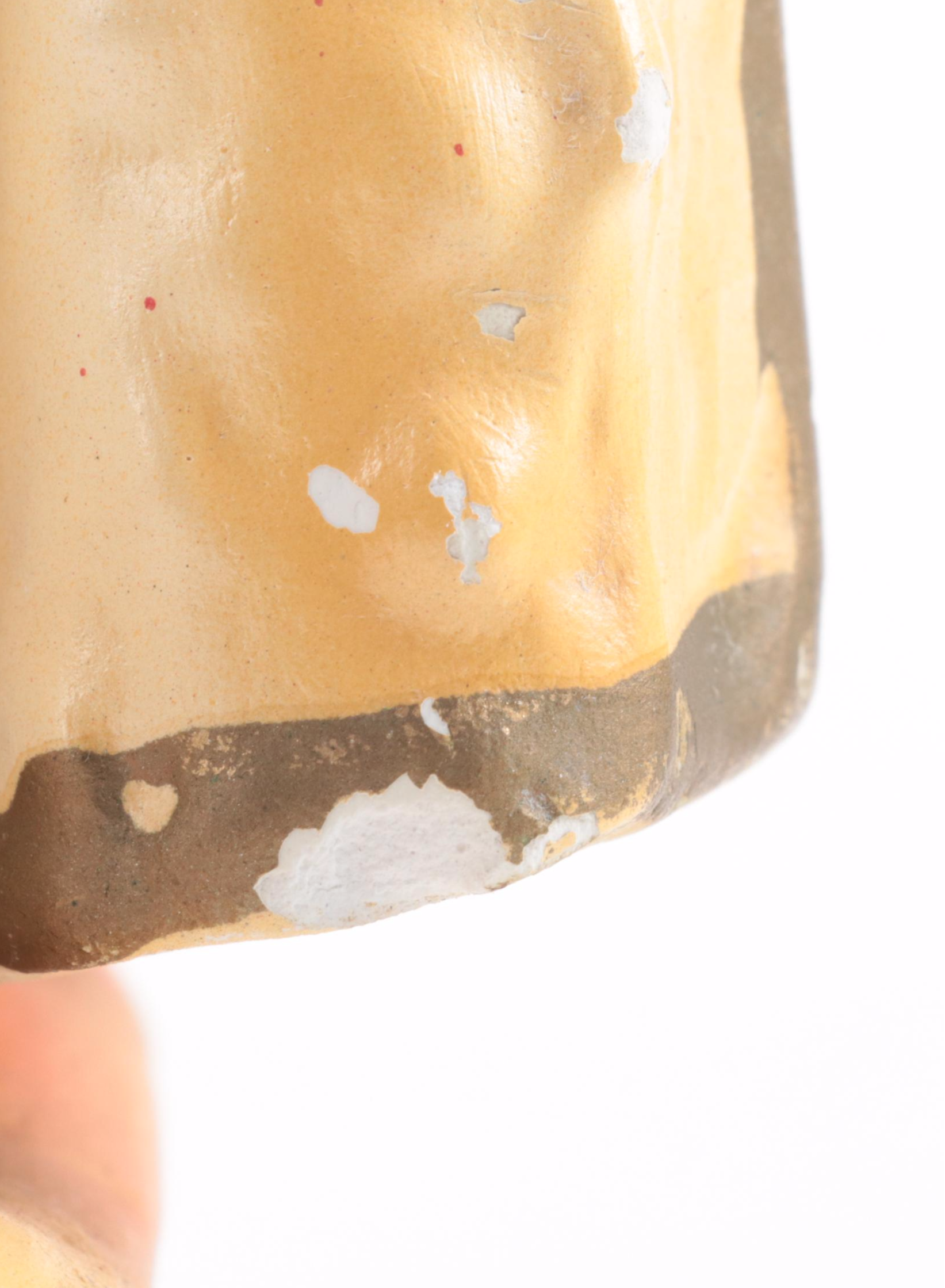 Painted Plaster Figures of Anthony of Padua, Infant of Prague and Sacred Heart