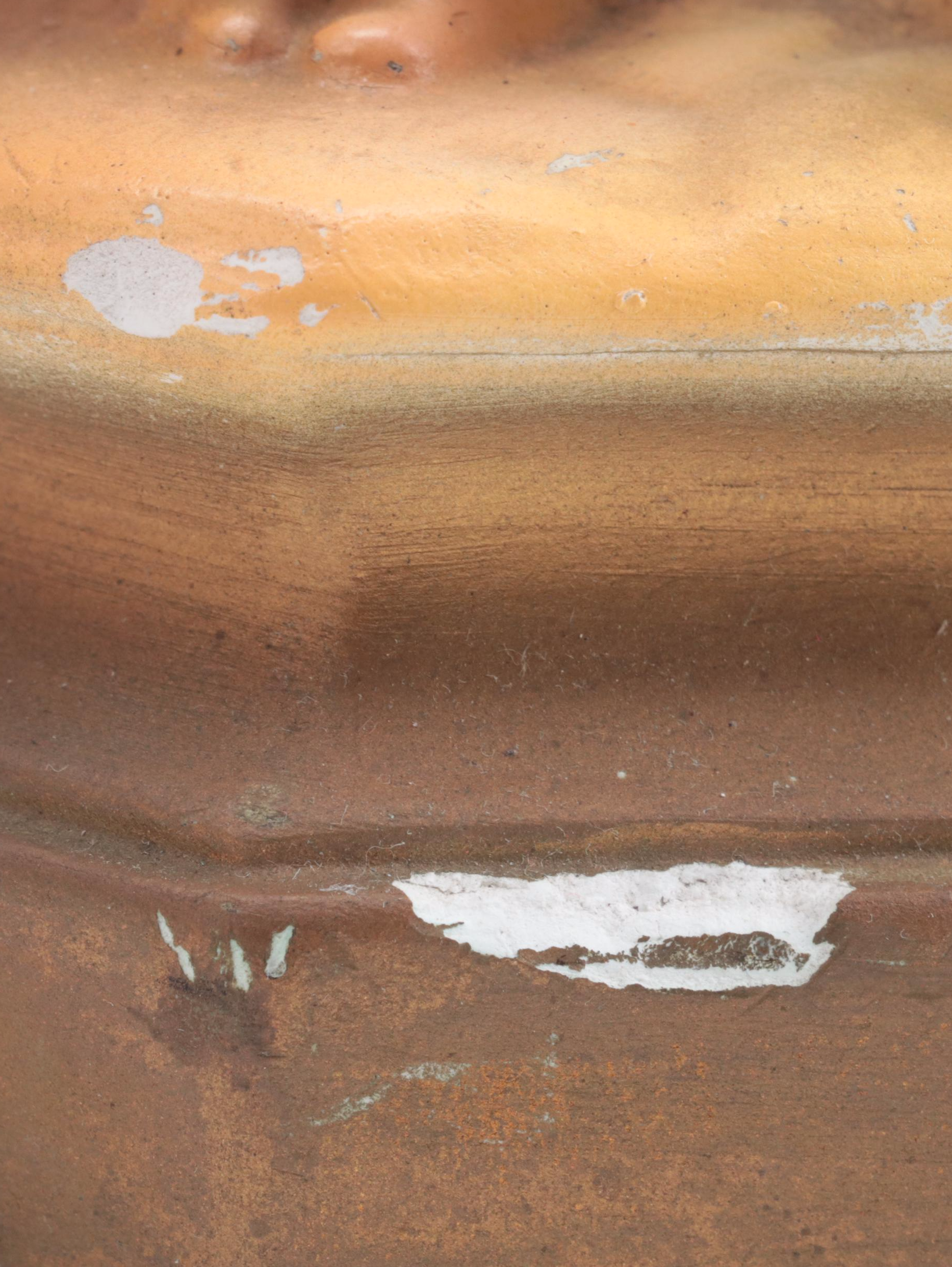 Painted Plaster Figures of Anthony of Padua, Infant of Prague and Sacred Heart