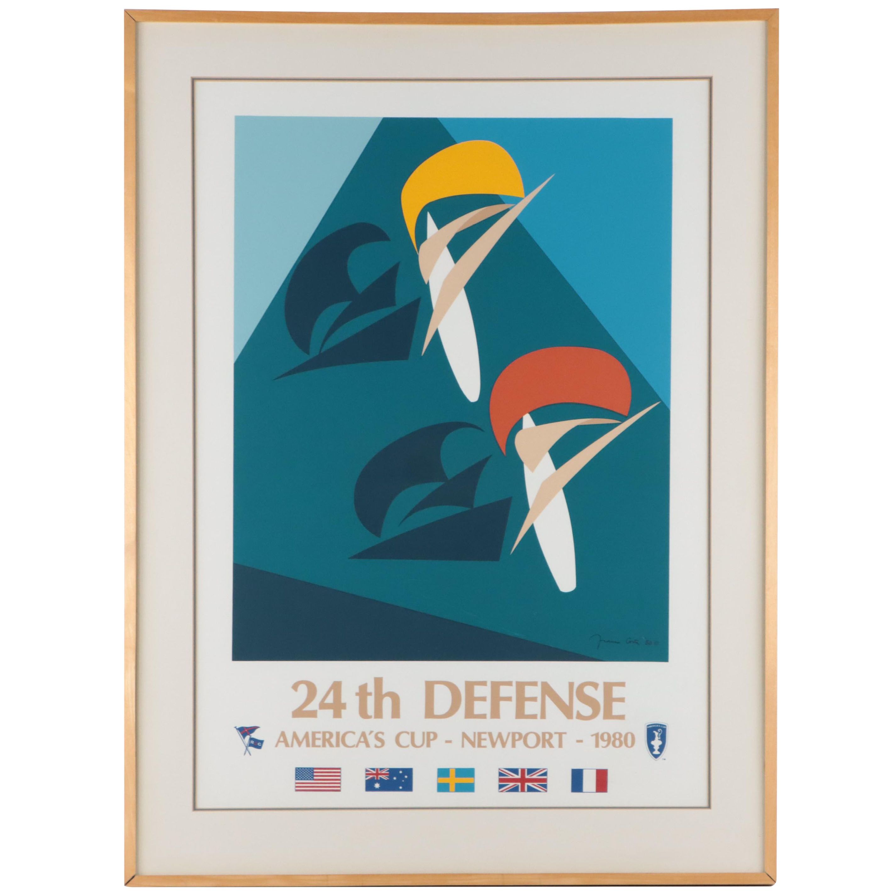 Frances Costa Serigraph Poster "24th Defense," 1980