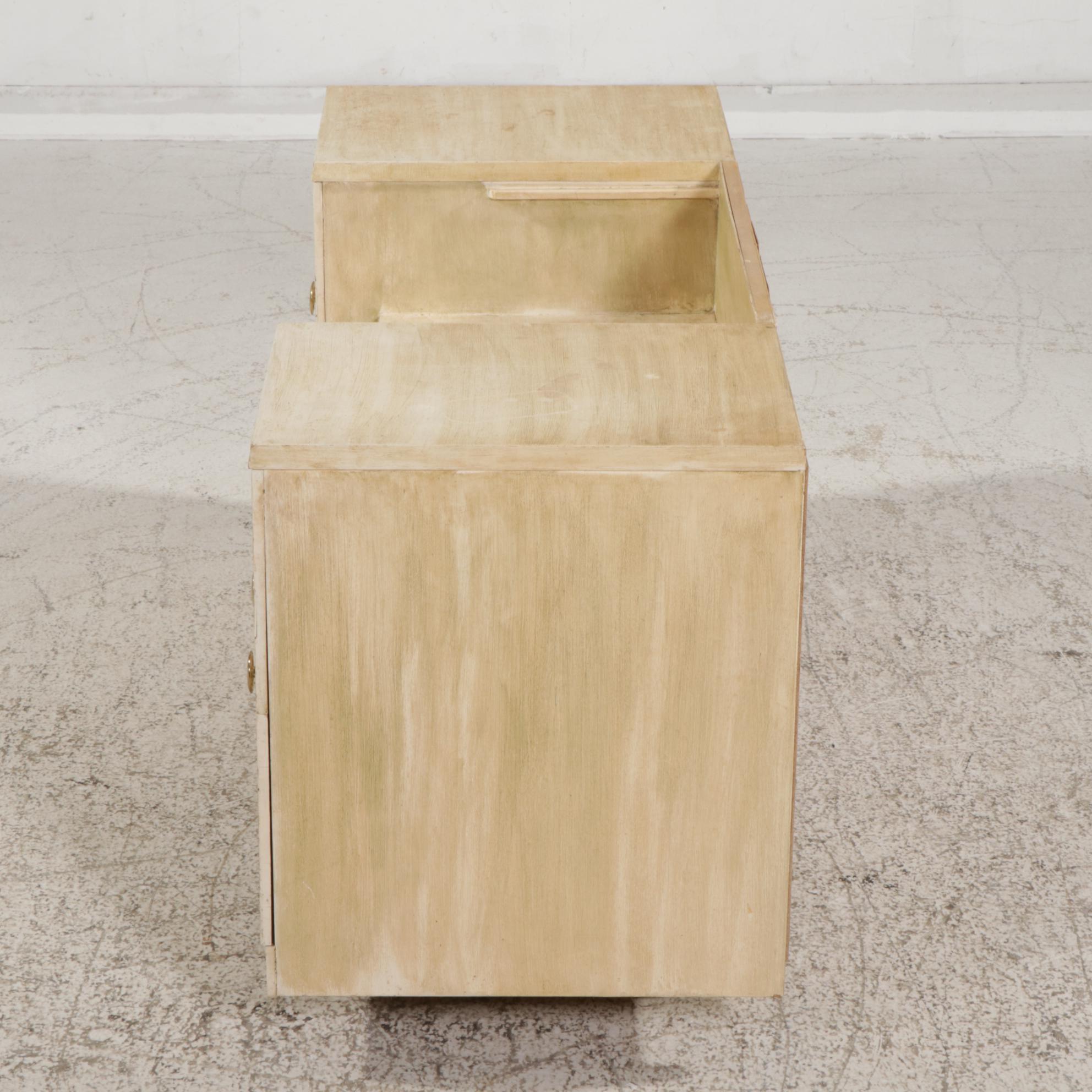 Showers Furniture Painted Oak Vanity Desk, Mid-20th Century