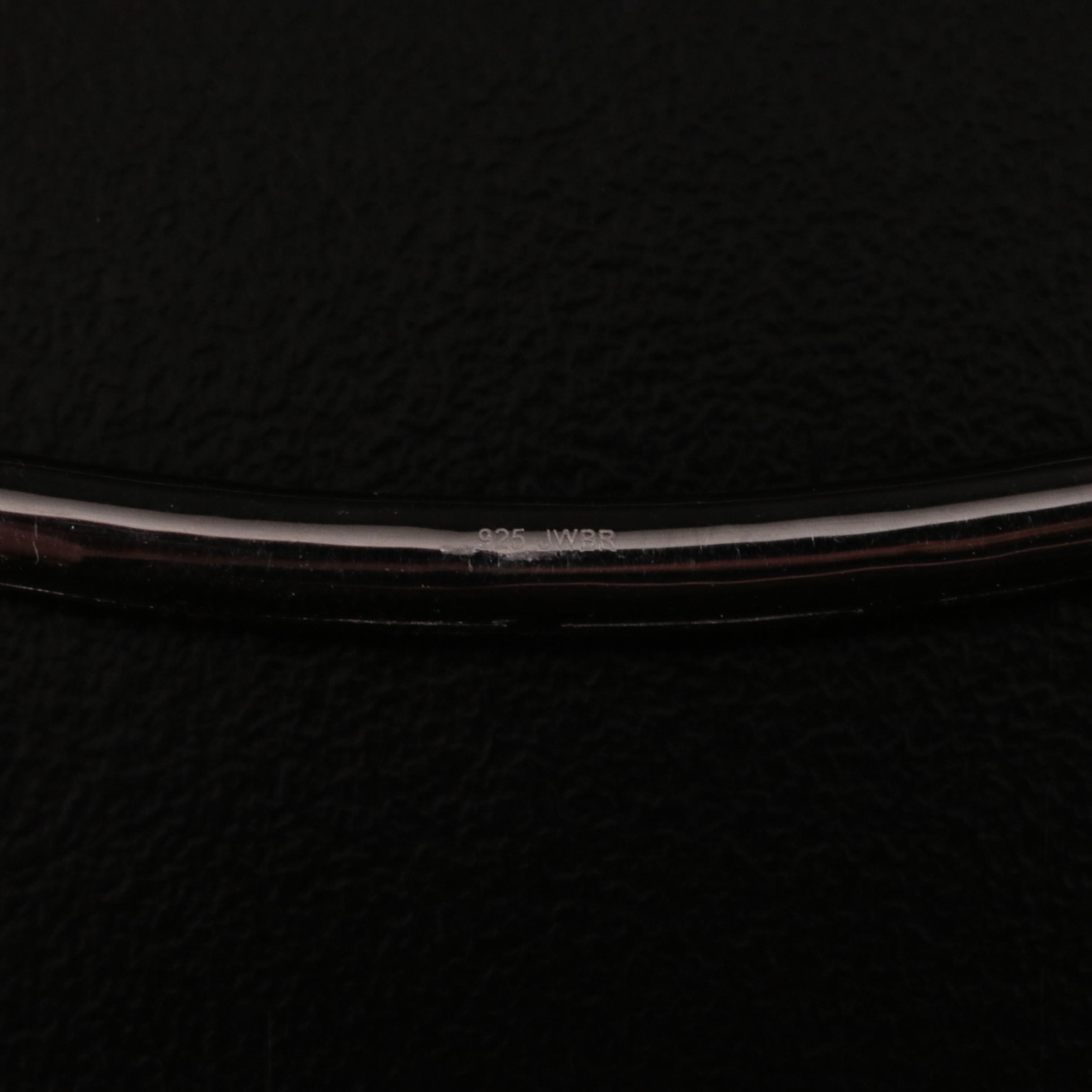 Sterling Pavé Diamond Slide Bar Necklace