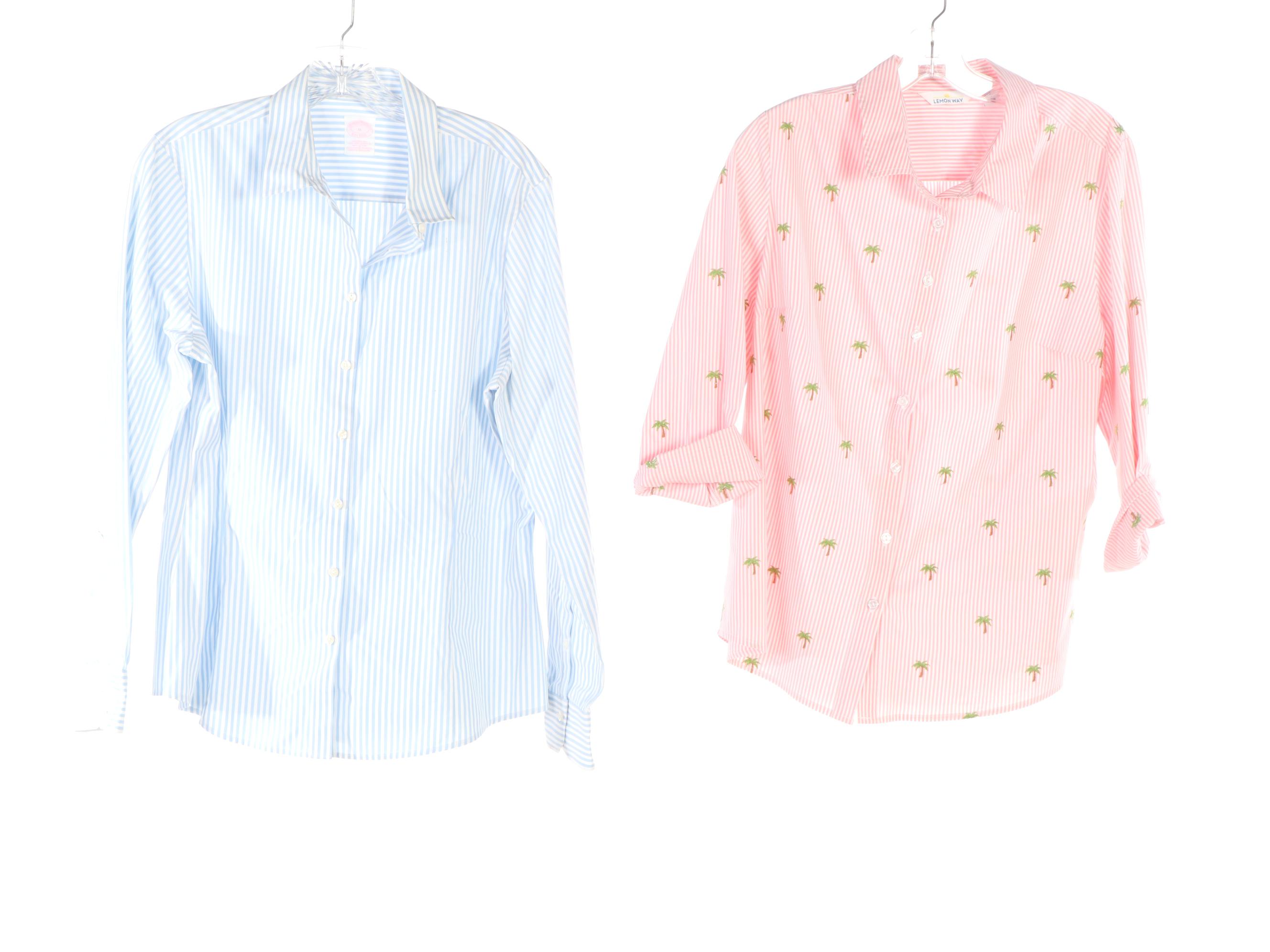 Brooks Brothers Button-Down Shirt with Other Blouses and Pants